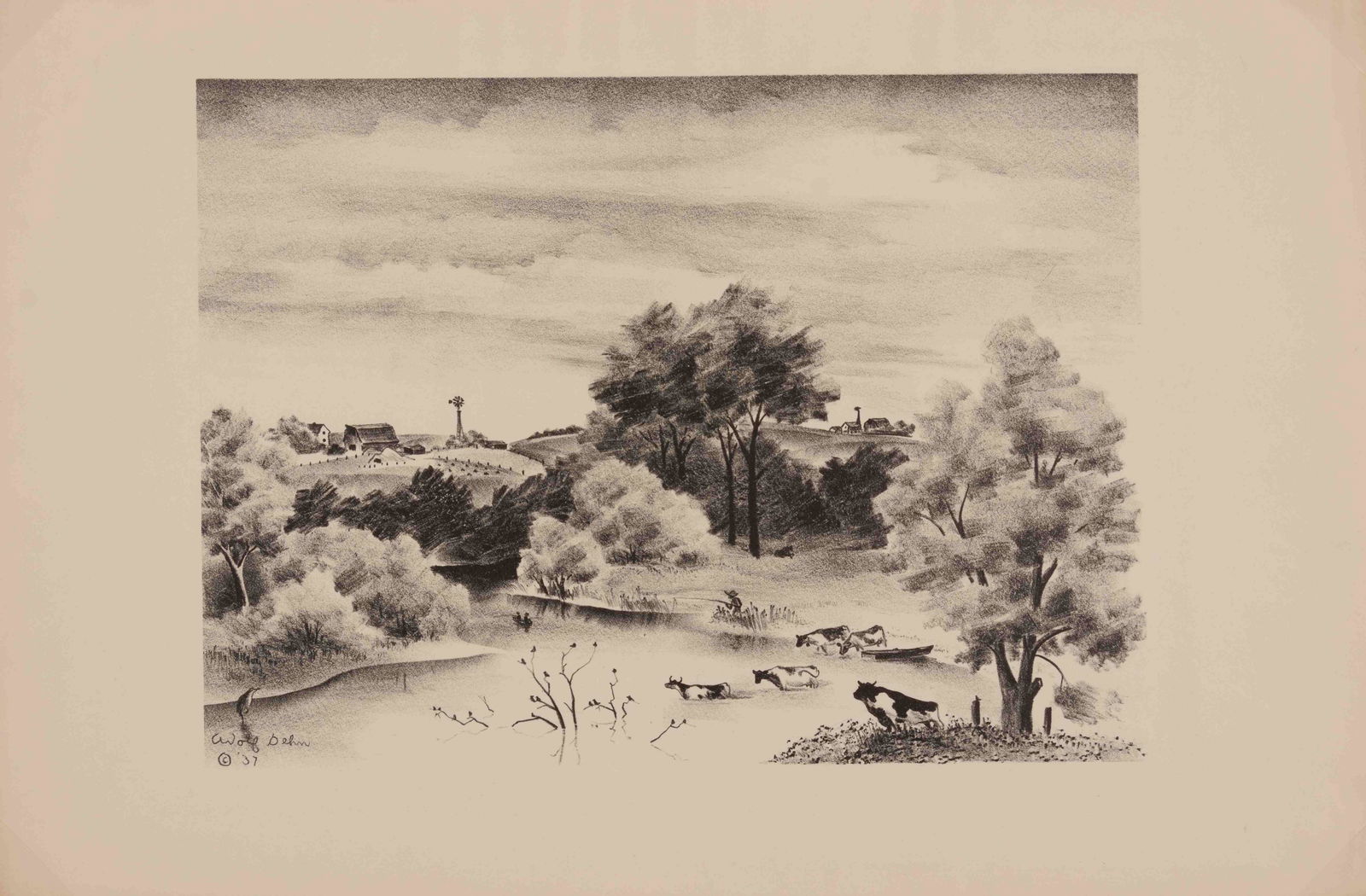 Adolf Dehn (American, 1895-1968) A group of four prints (1 of 5)