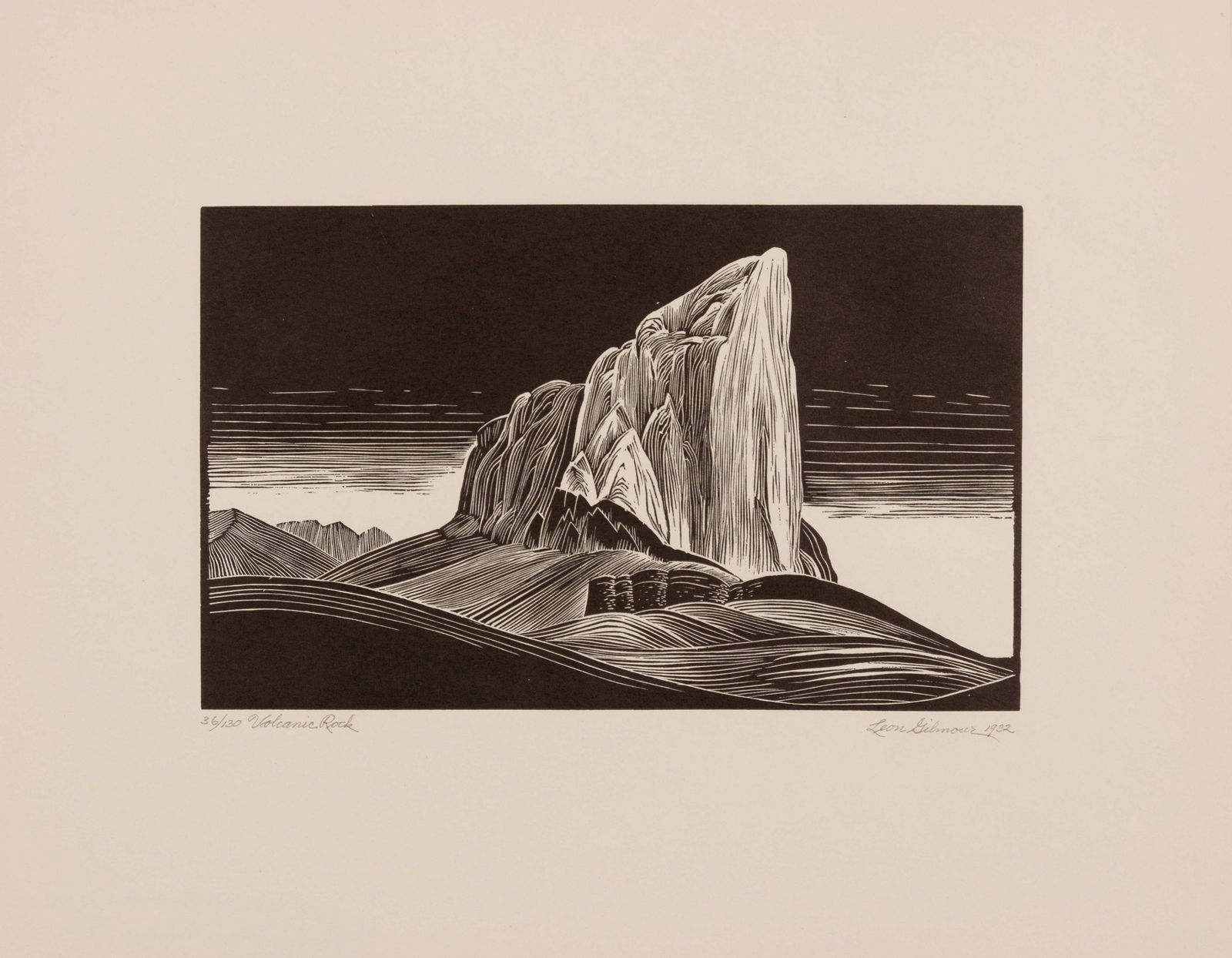 Leon Gilmour (American, b. 1907) A pair of prints (The (1 of 3)