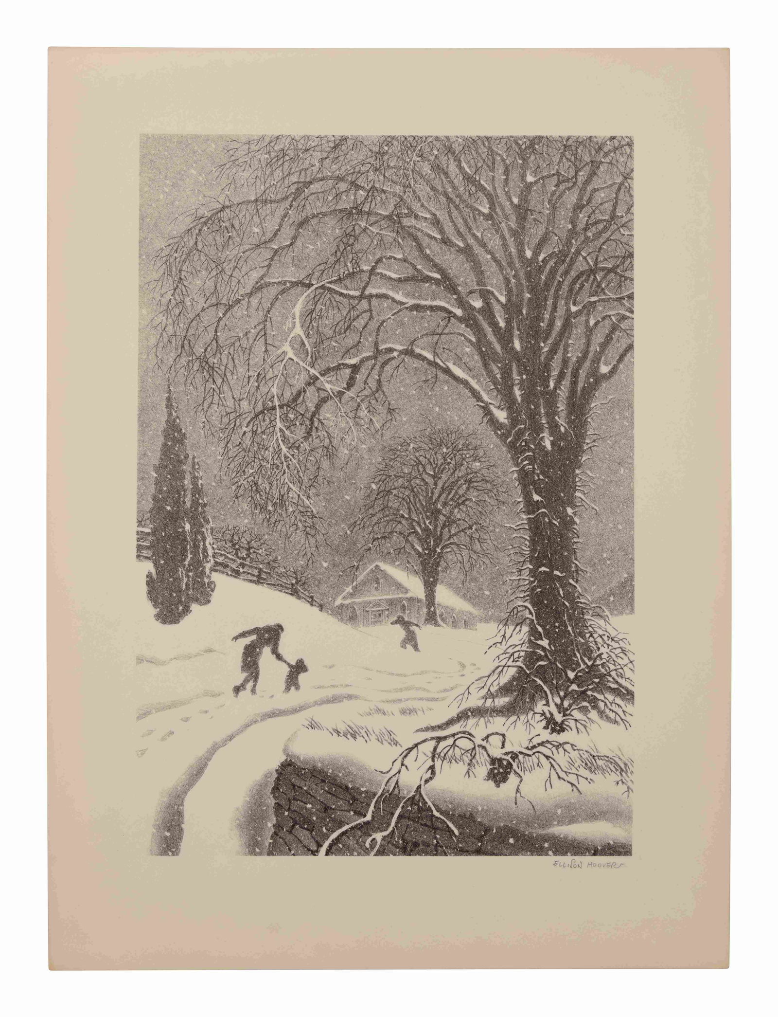 Ellison Hoover (American, 1888-1955) Returning Home - (1 of 4)