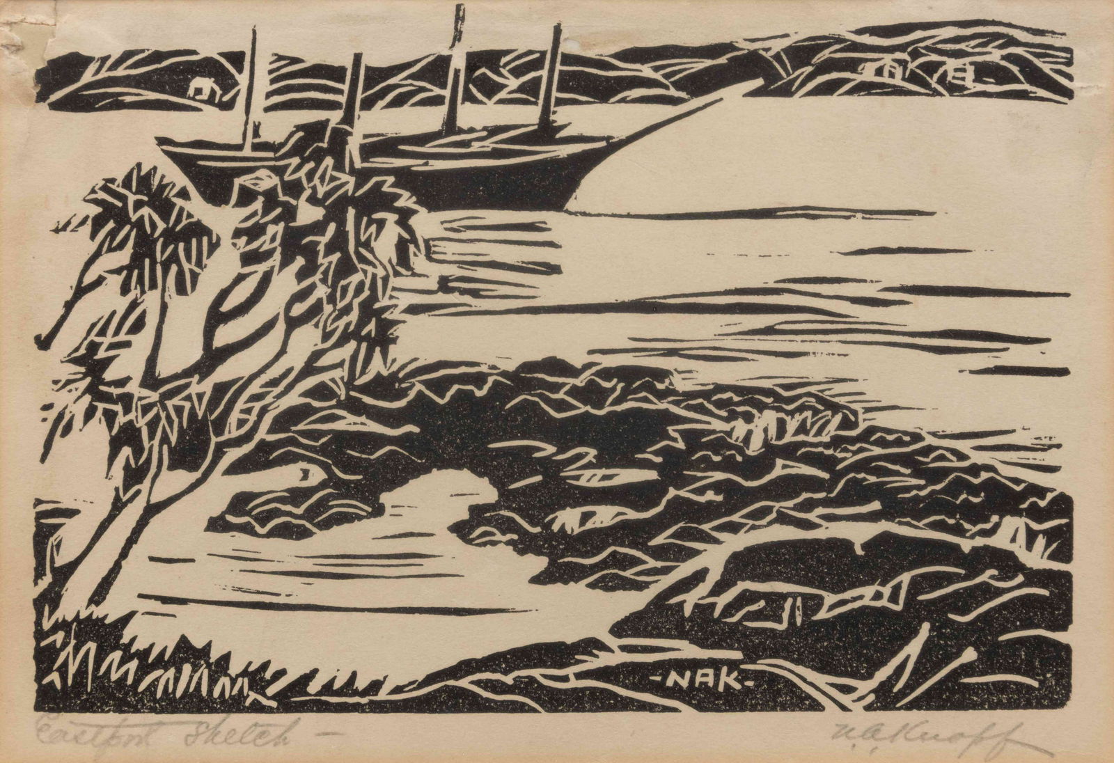 Nellie Augusta Knopf (American, 1875-1962) Eastport (1 of 6)