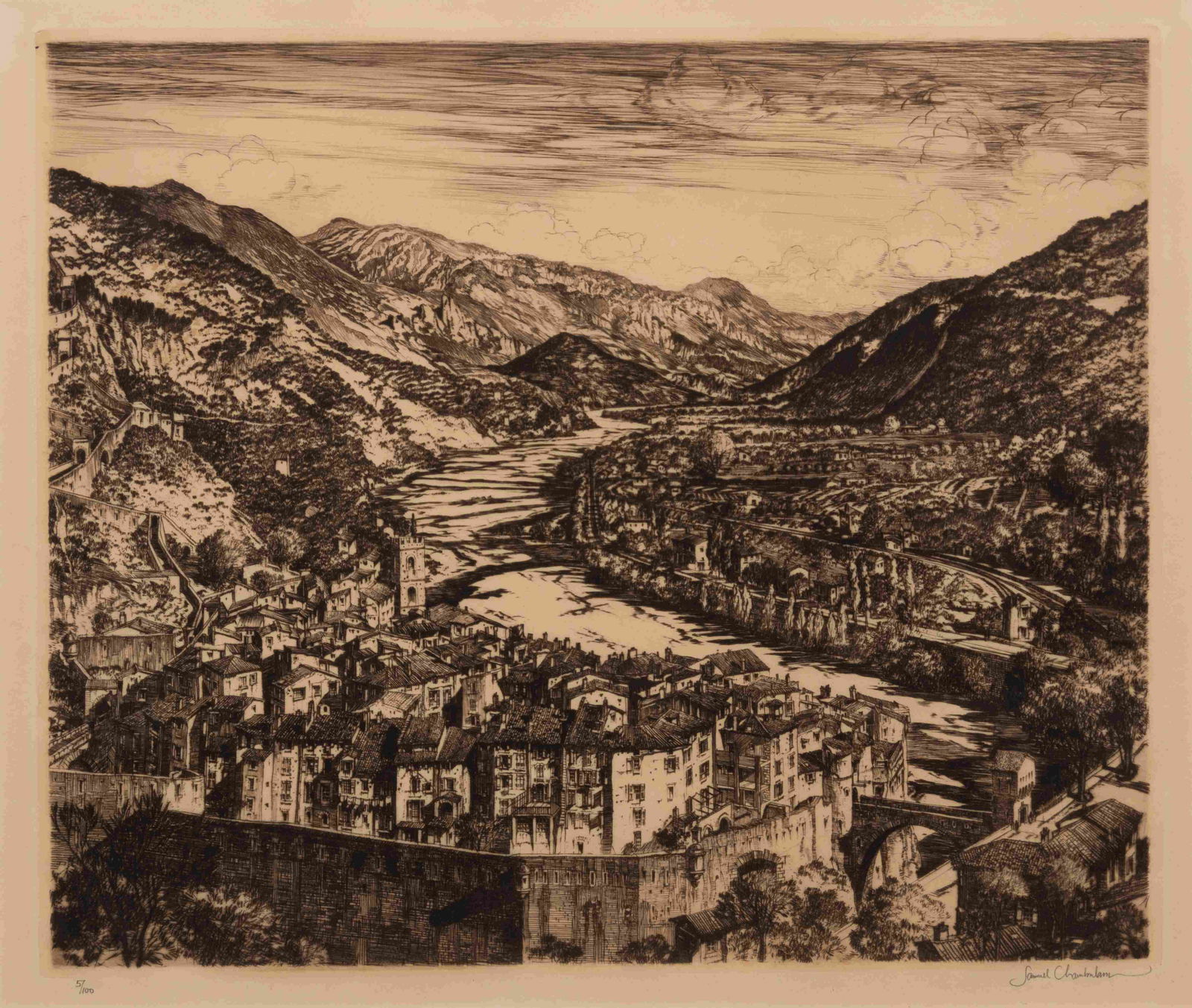 A group of three American prints (Aaron Bohrod, (1 of 7)