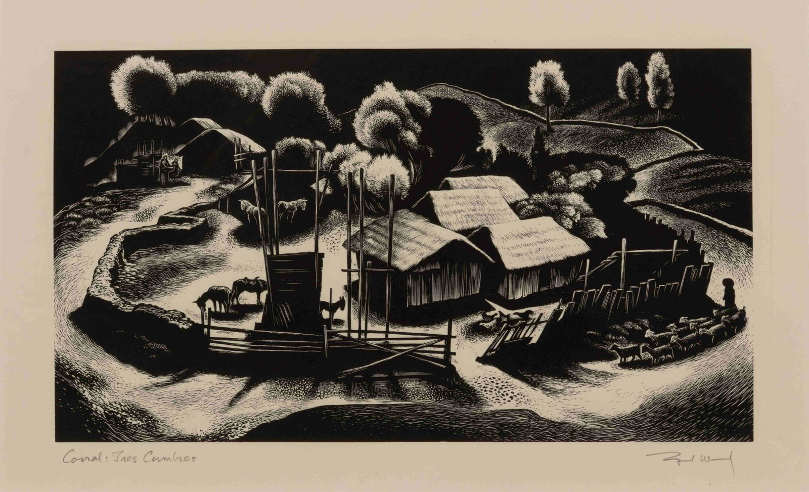 A group of four American prints (Philip Cheney, Sweet (1 of 10)
