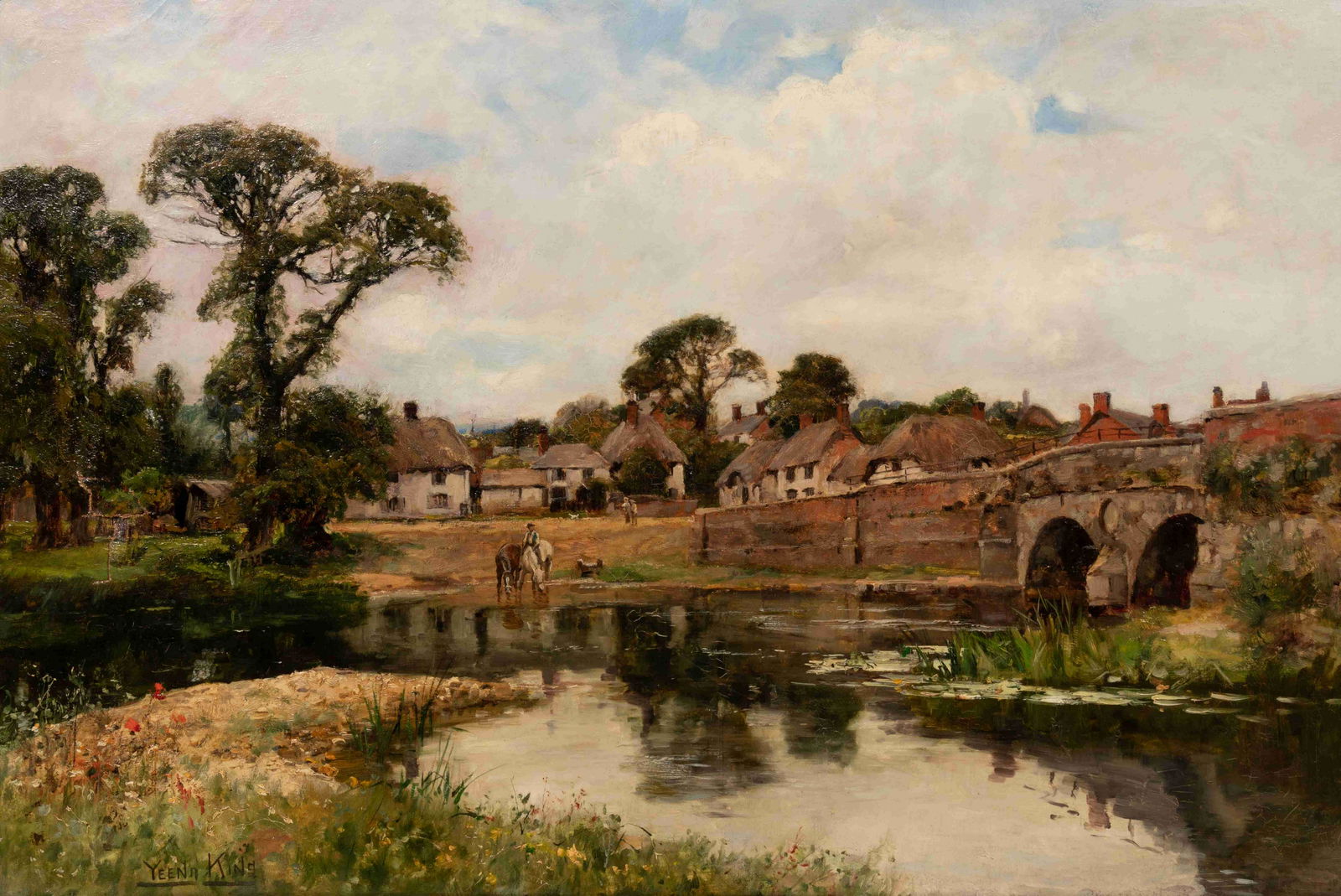 Henry Yeend King (British, 1855-1924) River with (1 of 4)