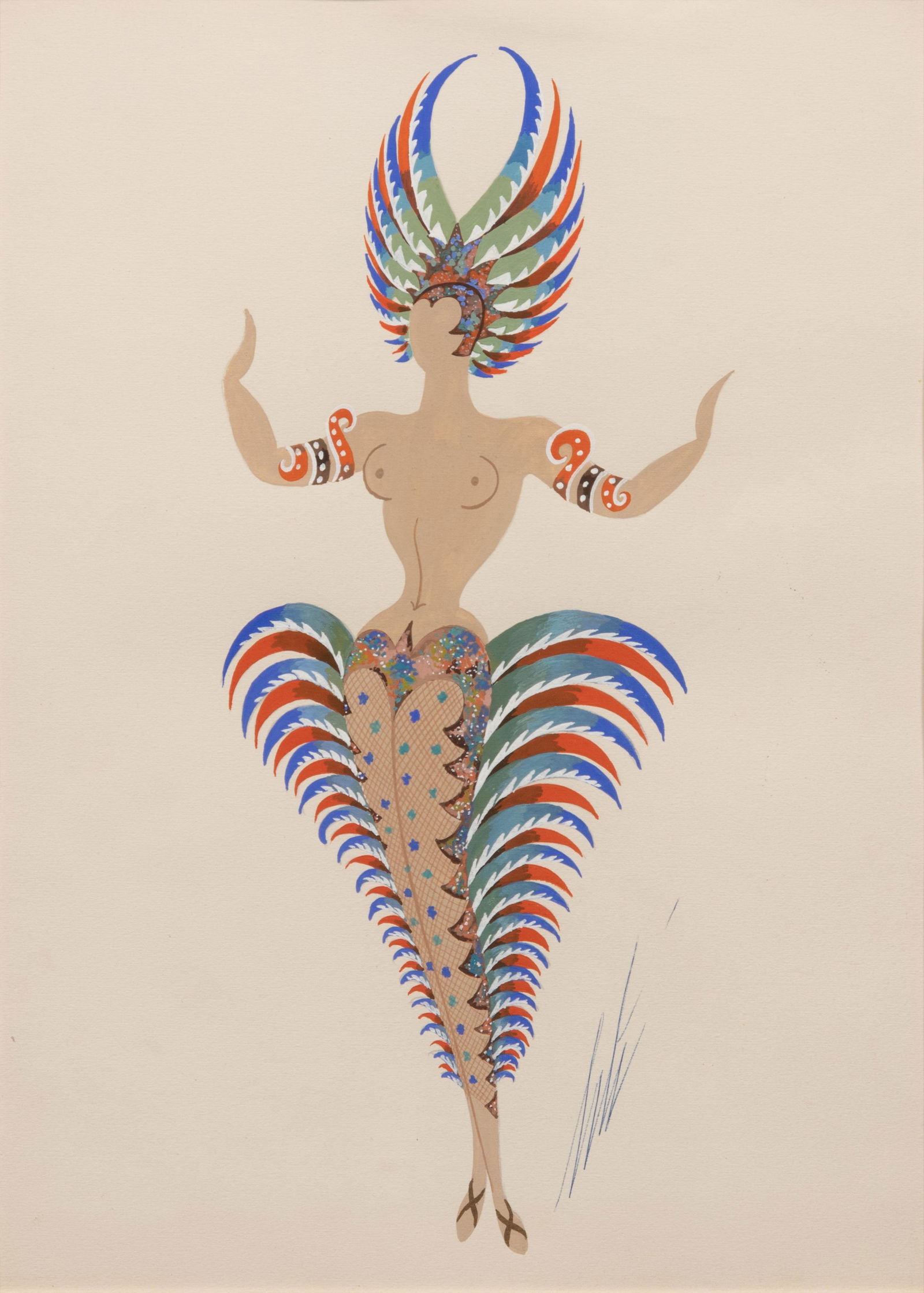 Erte (French, 1892-1990) Oiseau , 1953 (1 of 6)
