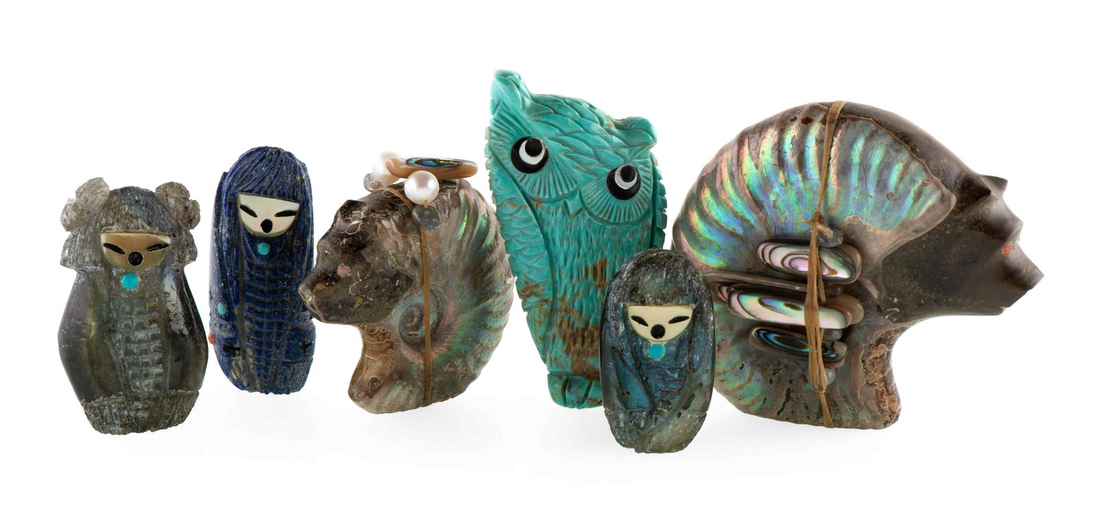 Kateri Sanchez  (Zuni, 21st century) Carved FetishesLot (1 of 4)