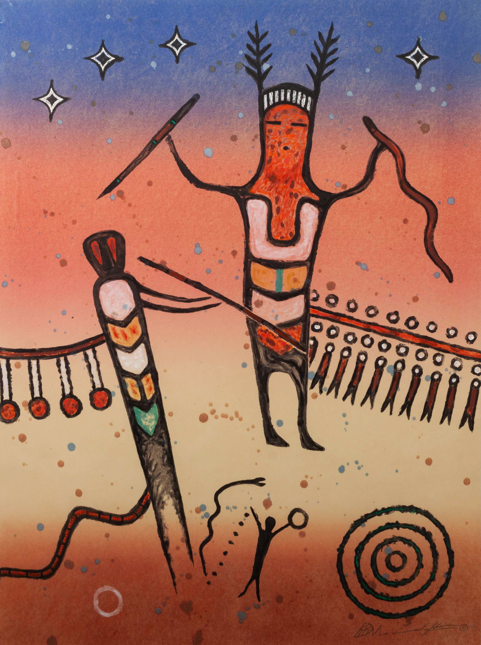 Dan Lomahaftewa   (Hopi-Choctaw, 1951-2005) Lot is (1 of 2)