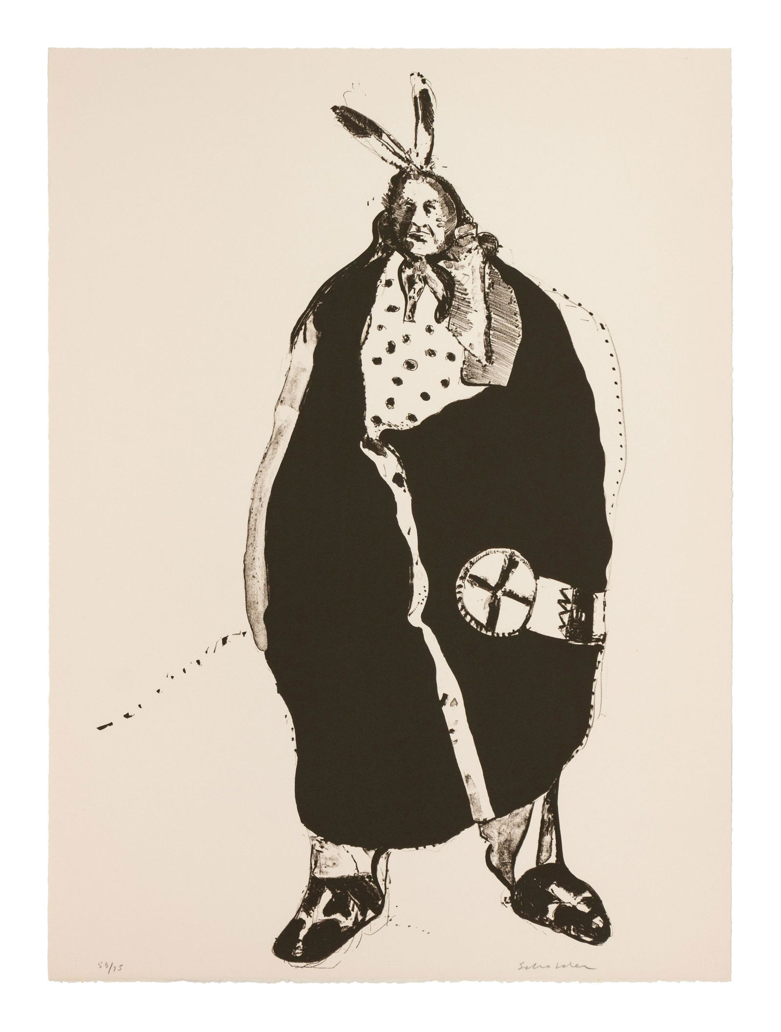 Fritz Scholder  Luiseno, 1937-2005) Lot is located and (1 of 2)