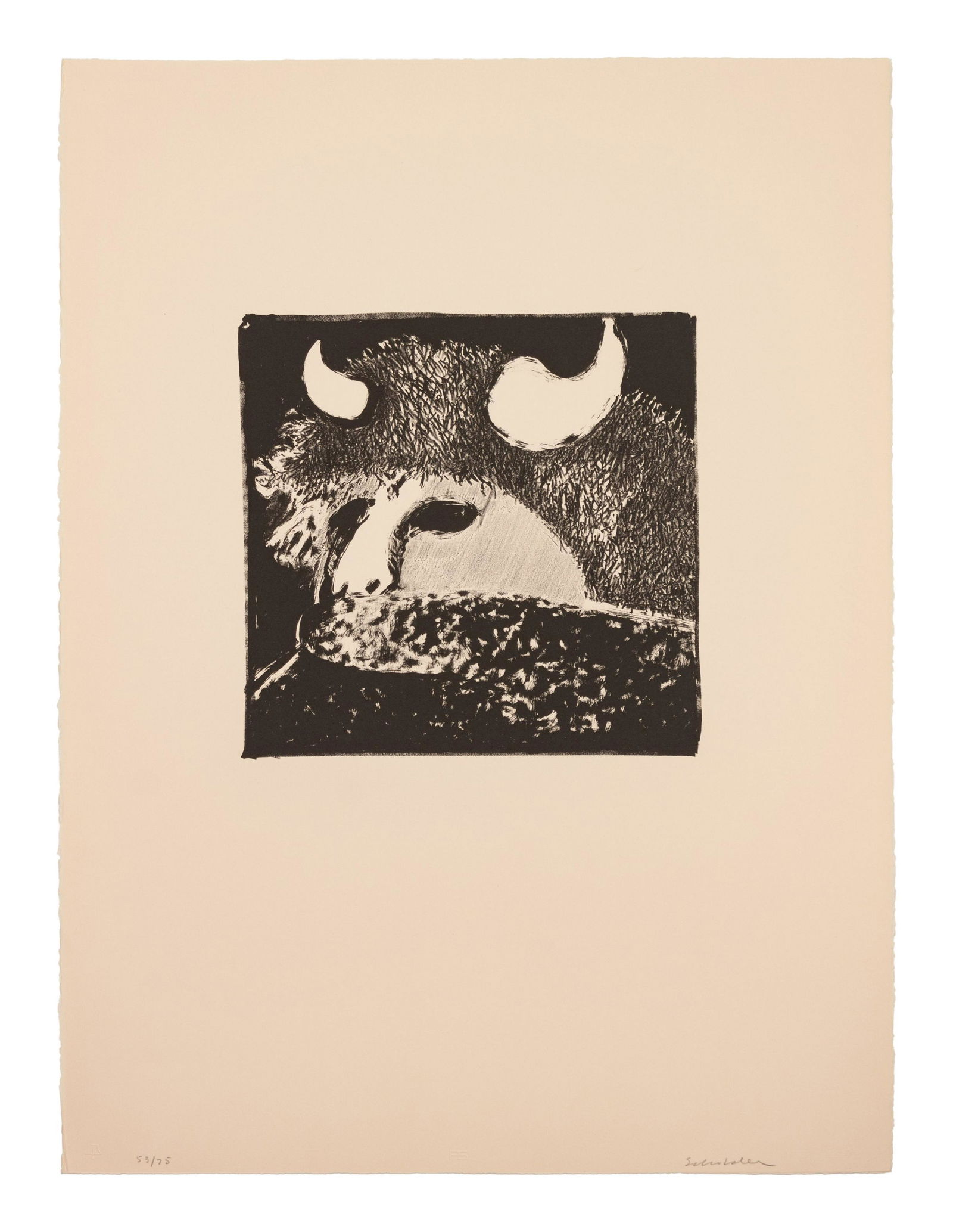 Fritz Scholder  Luiseno, 1937-2005) Lot is located and (1 of 3)