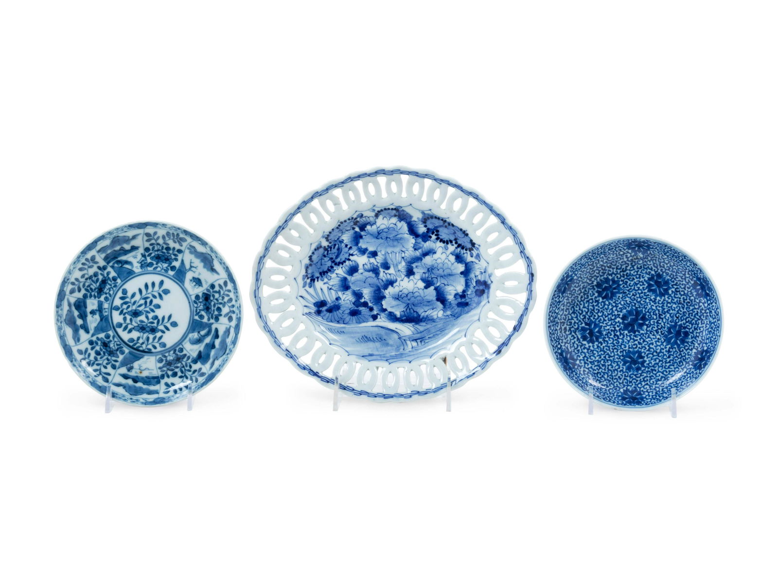 Three Chinese and Japanese Blue and White Porcelain (1 of 4)