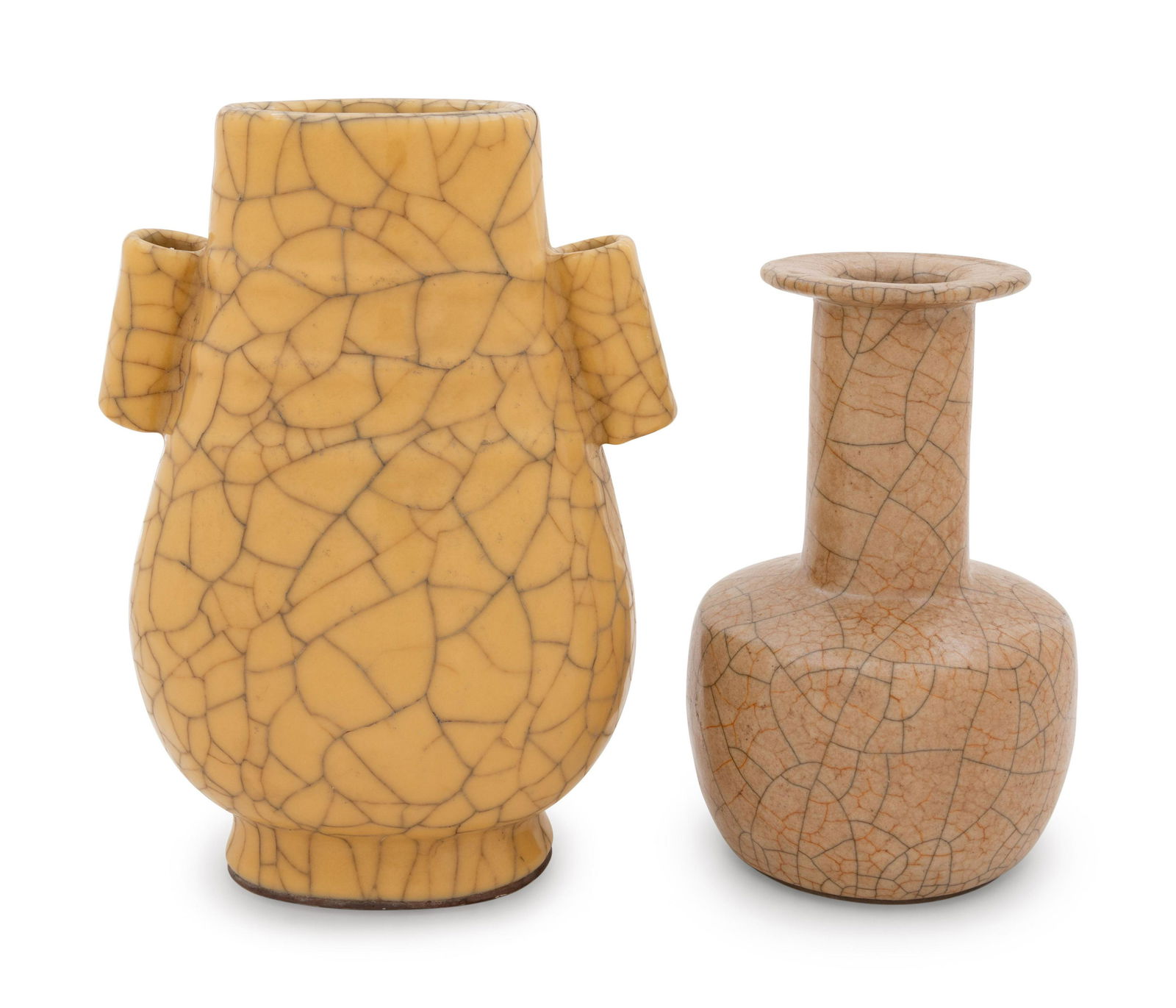 Two Chinese Crackle Glazed Porcelain Wares (1 of 2)