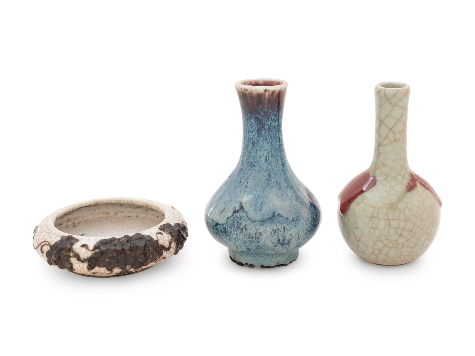 Three Chinese Monochrome Glazed Porcelain Articles (1 of 3)