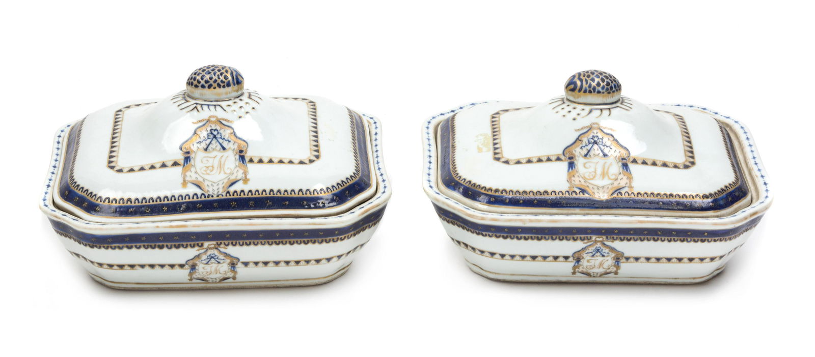 A Pair of Chinese Export "Initialle" Porcelain (1 of 1)