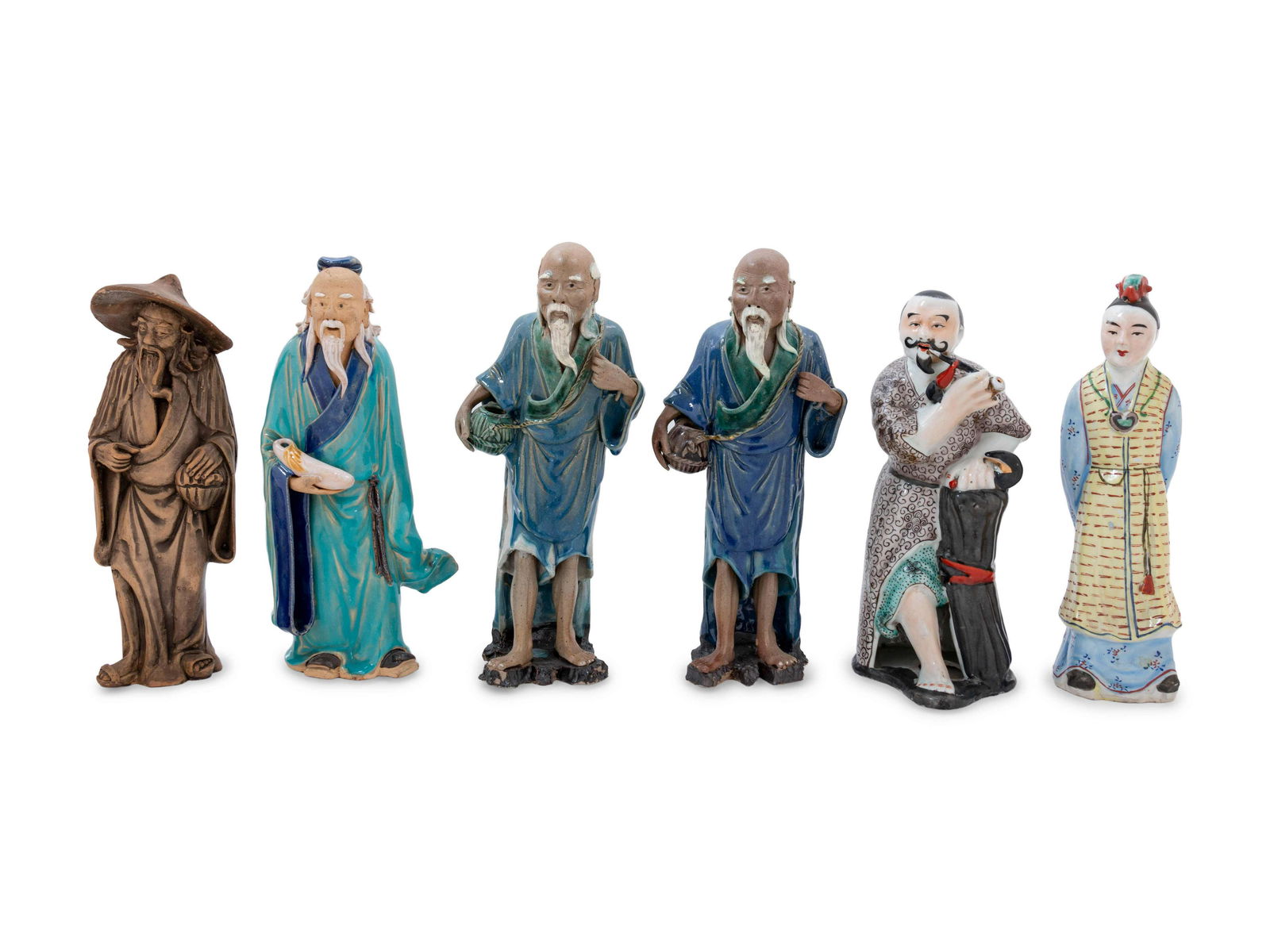 Eleven Chinese Glazed Figures (1 of 6)