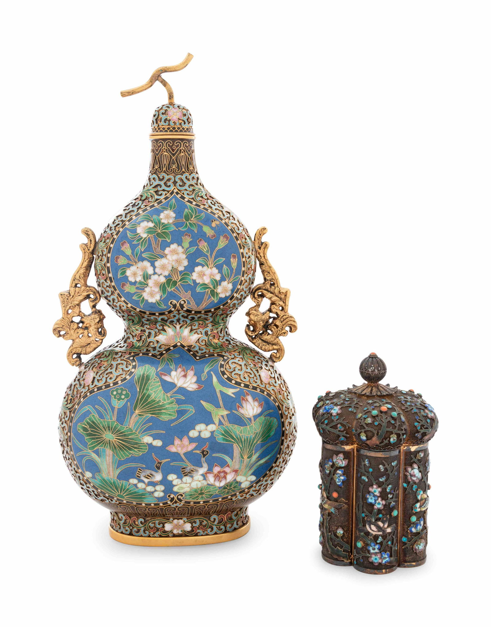 Two Chinese Cloisonné Enameled Articles (1 of 3)