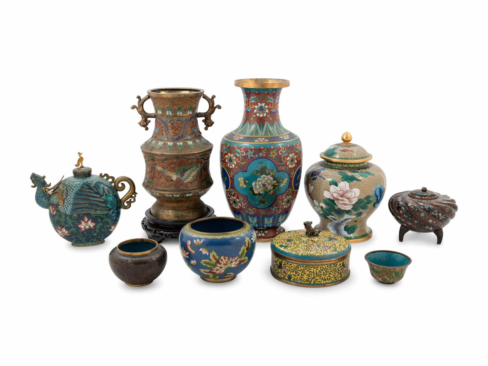 Twenty Chinese Cloisonné Enameled Wares (1 of 4)