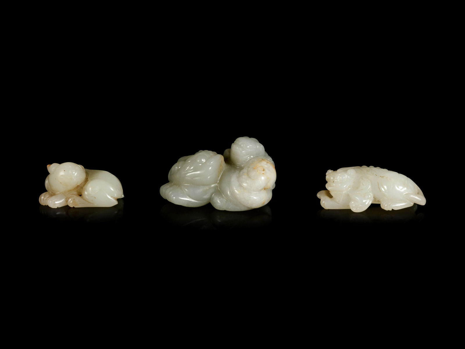Three Chinese Jade Figures of Animals (1 of 4)