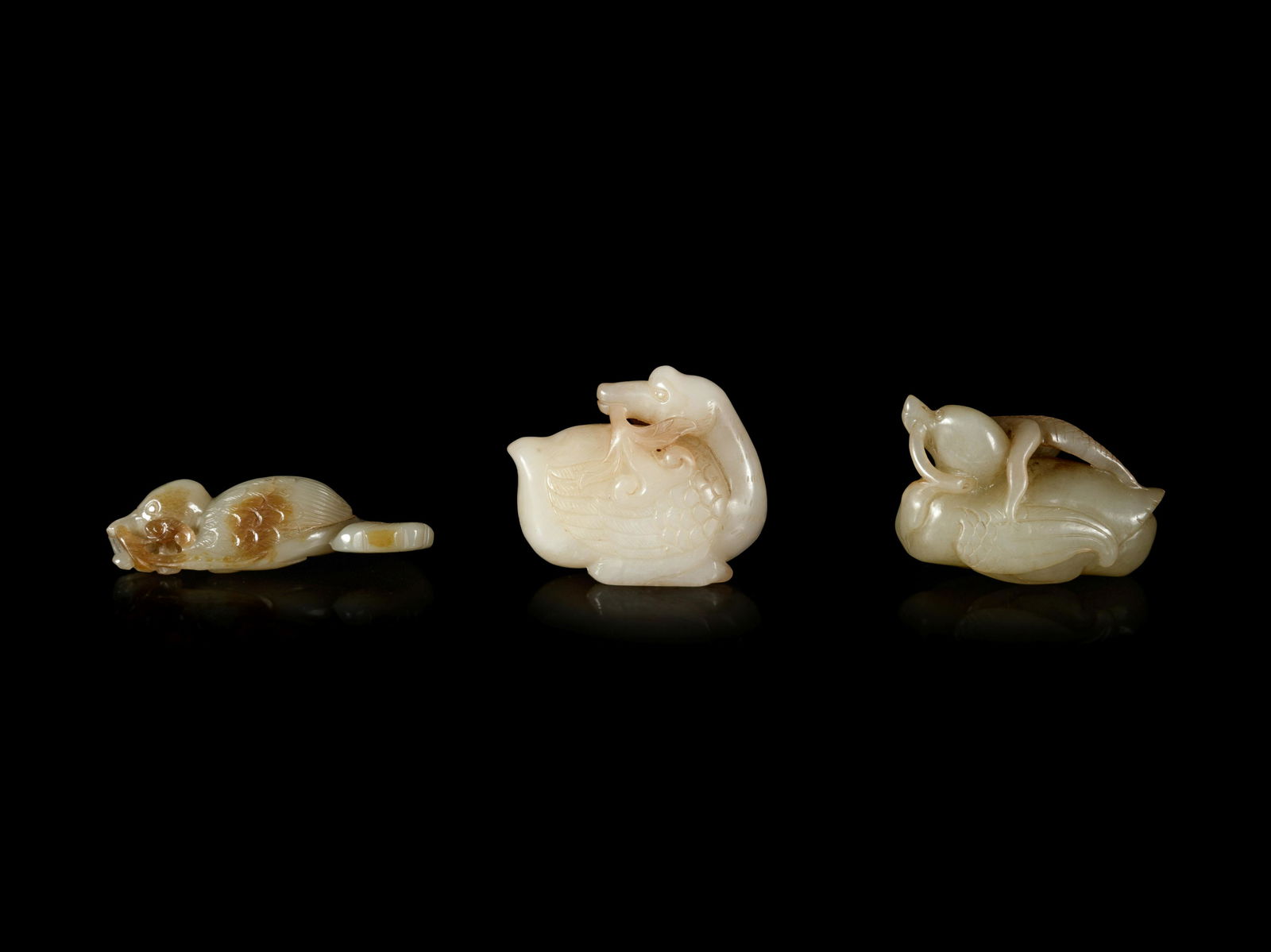 Three Chinese Jade Carvings of Birds (1 of 4)