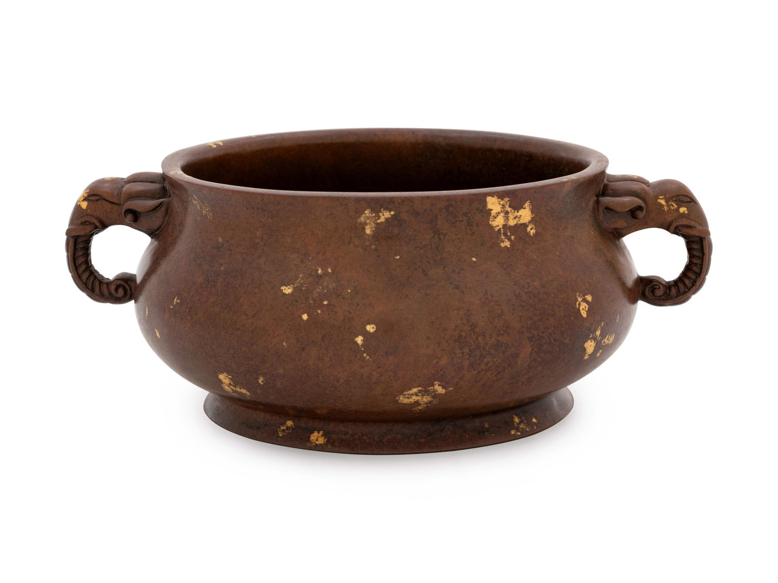 A Chinese Gold Splashed Bronze Incense Burner (1 of 8)