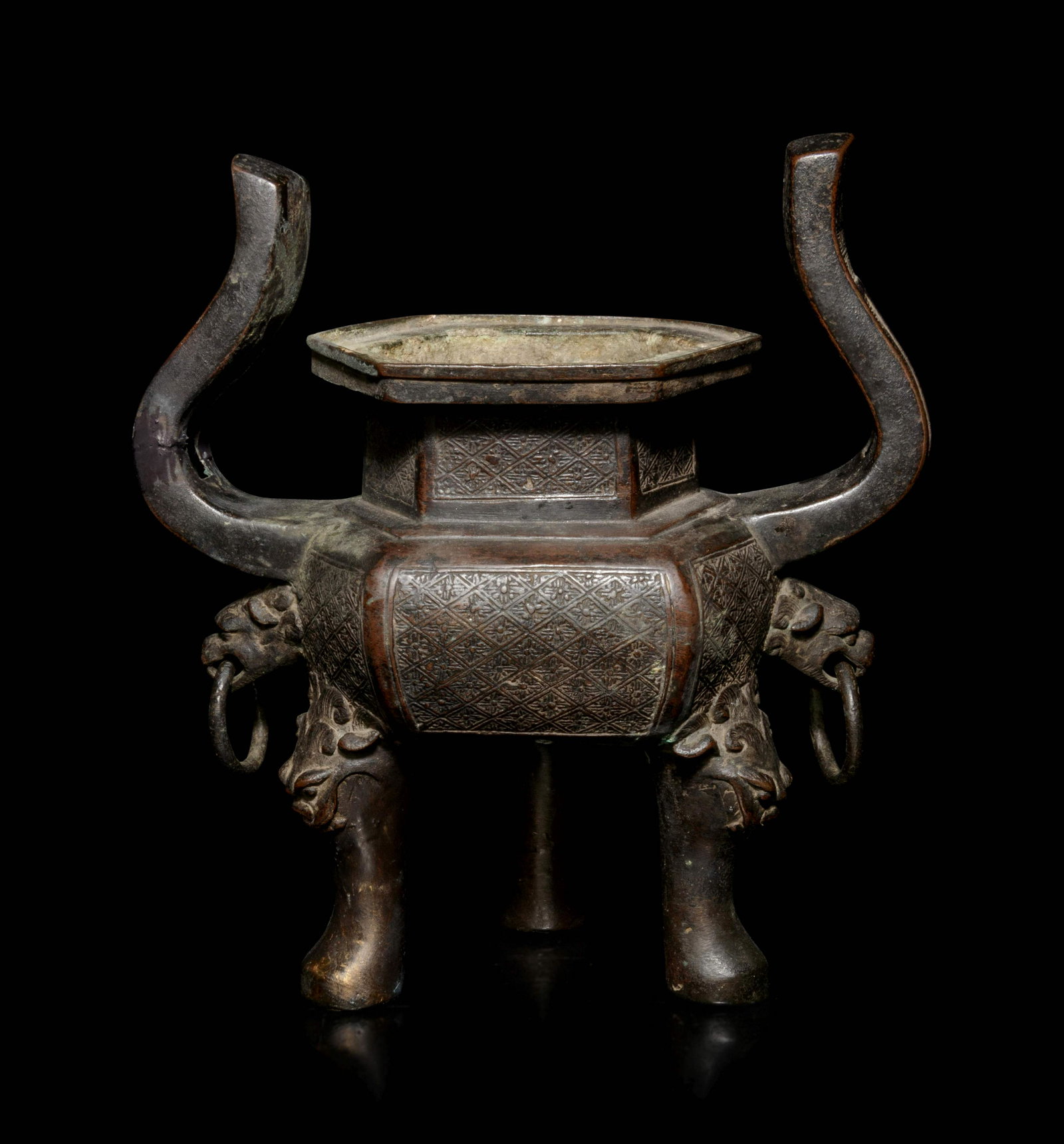 A Chinese Bronze Incense Burner (1 of 4)