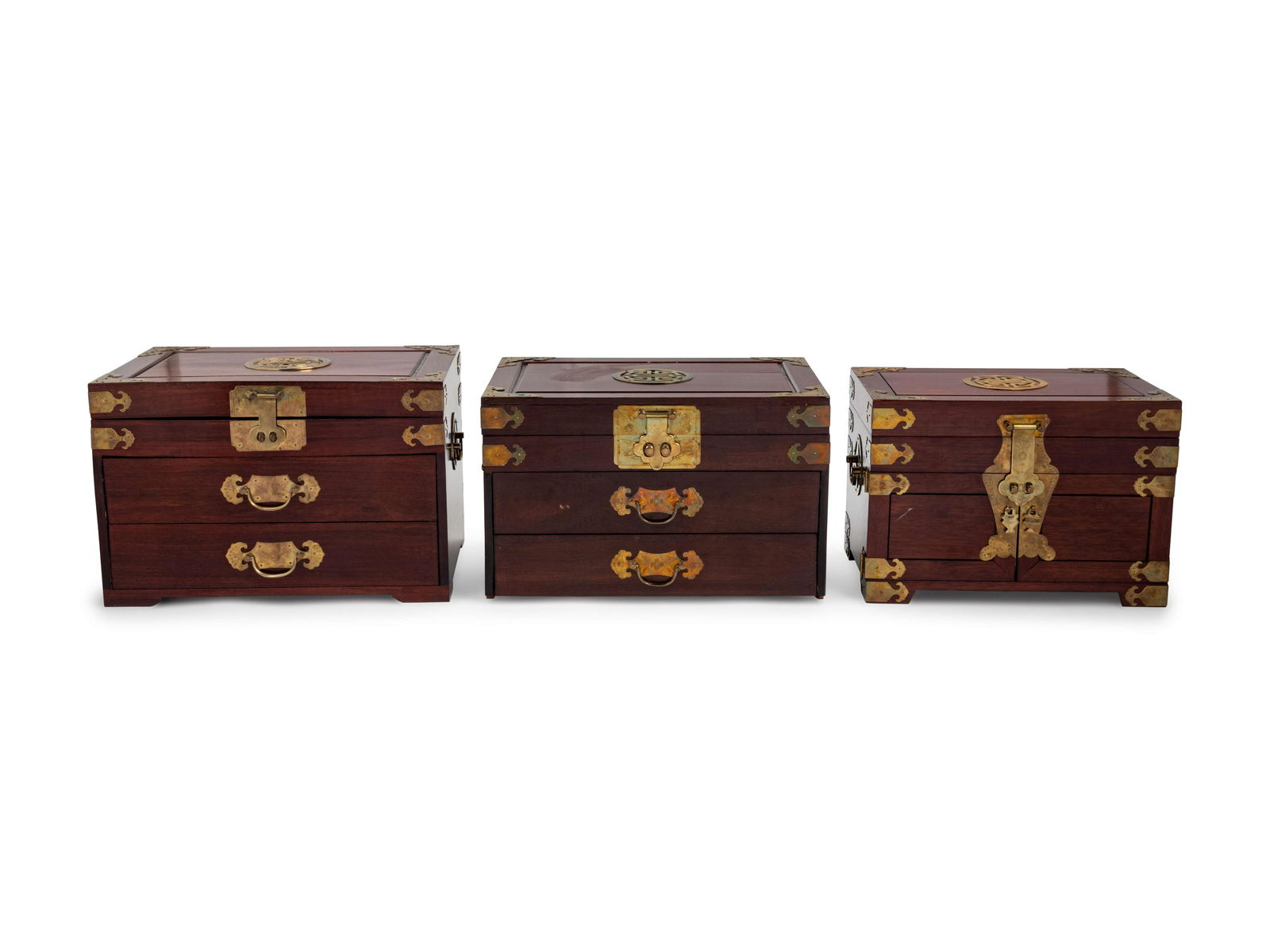 Three Chinese Hardwood Chests (1 of 2)