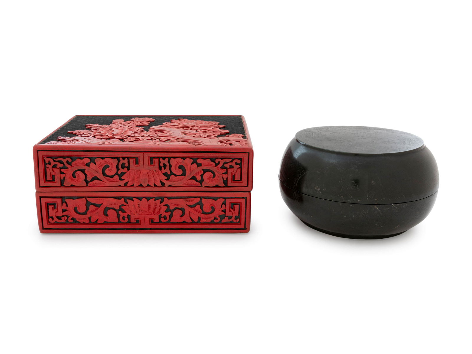 Two Chinese Lacquer Boxes and Covers (1 of 3)