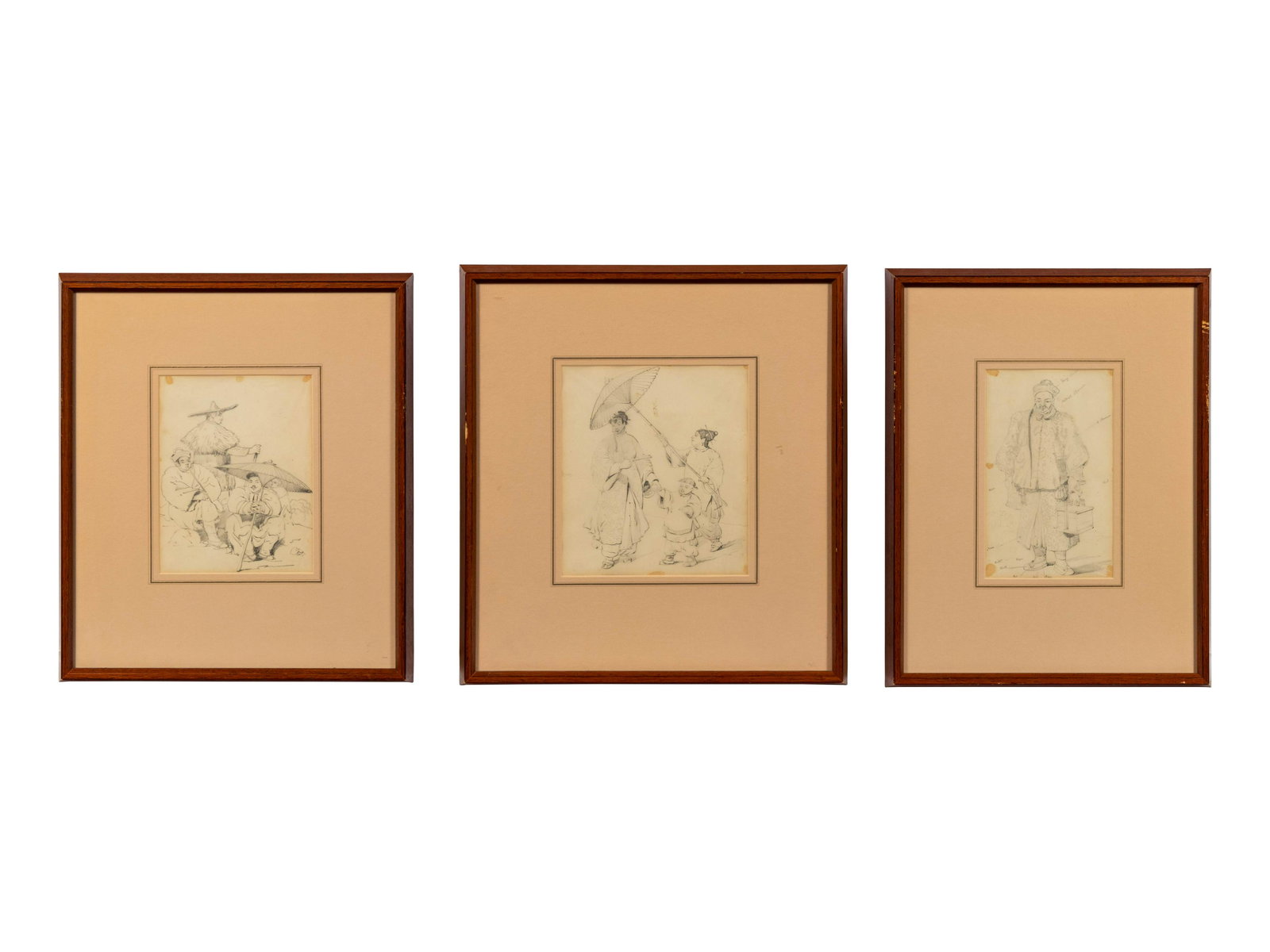Three Sketches of Chinese Figures (1 of 4)