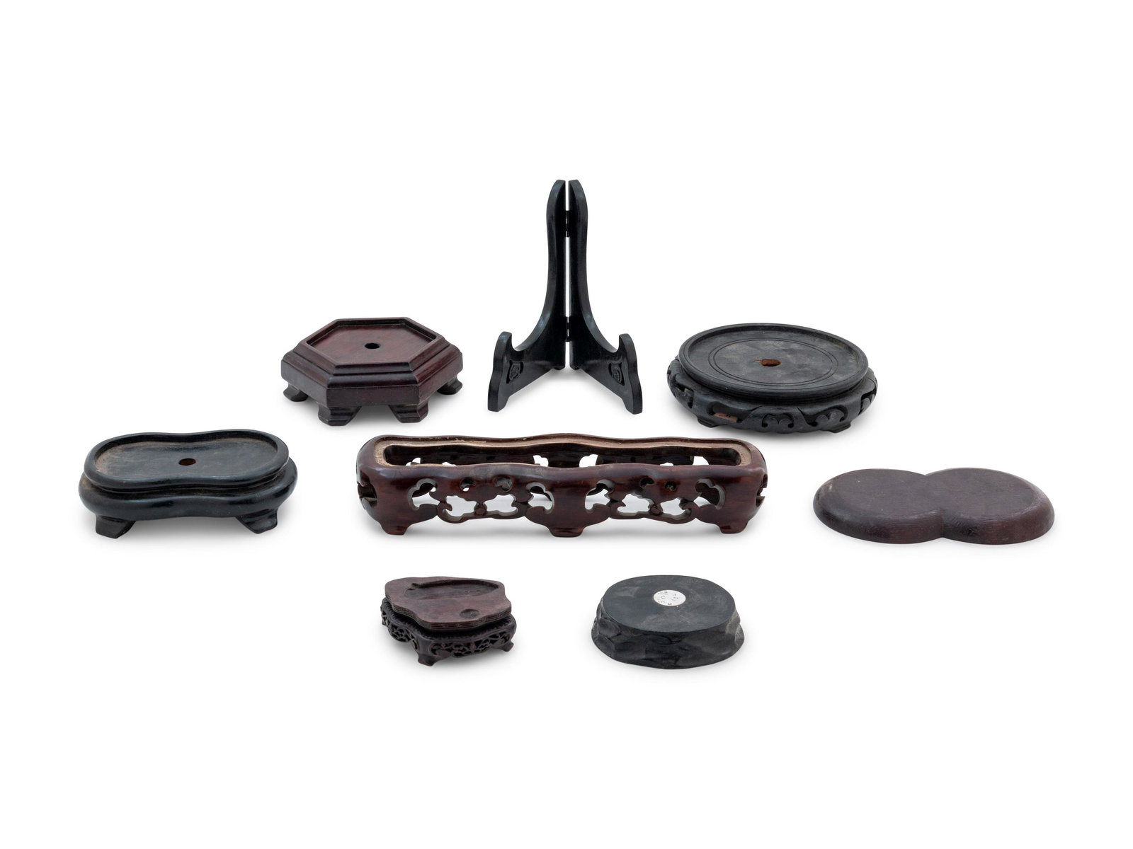 Thirty-four Chinese Hardwood Stands (1 of 1)