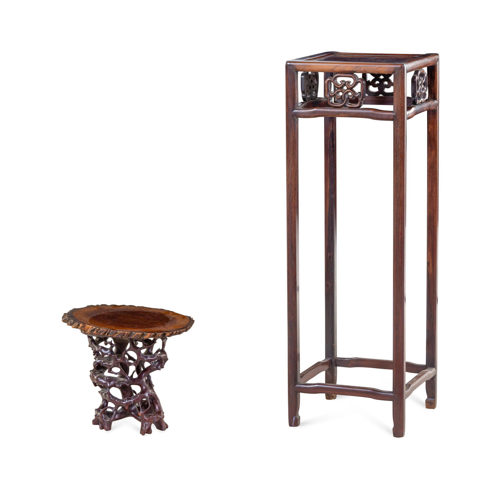 Two Chinese Hardwood Stands (1 of 3)