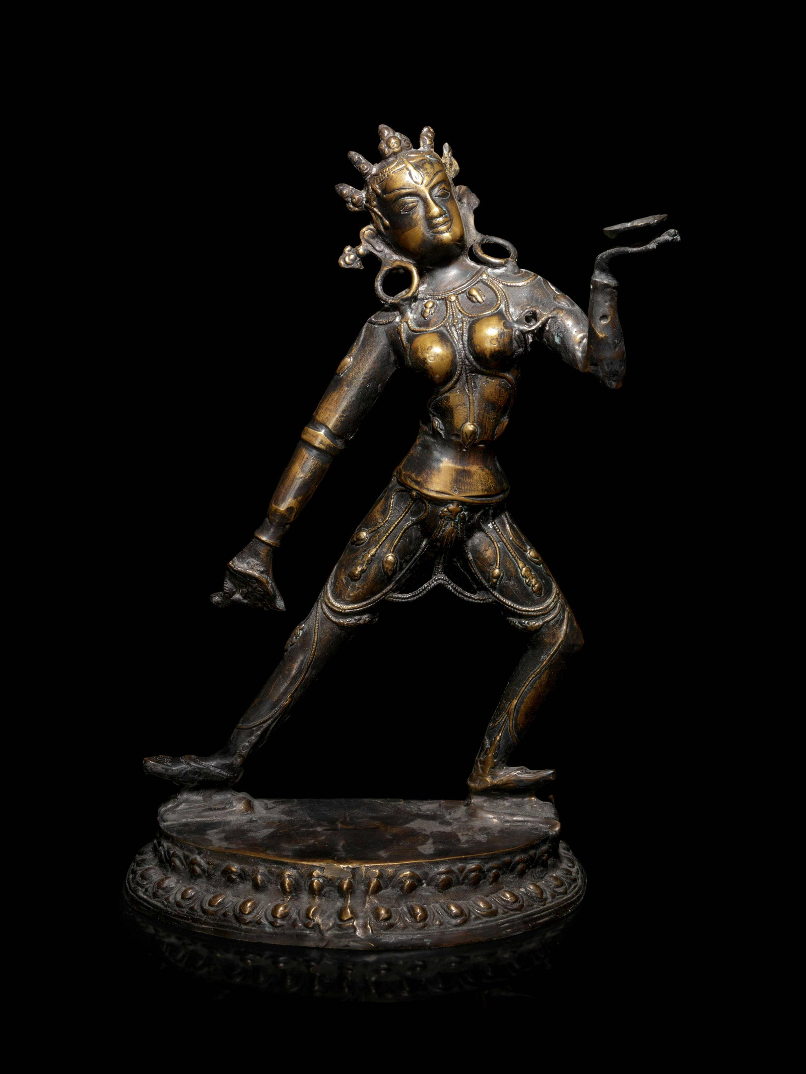 A Sino-Tibetan Bronze Figure of Vajrayogini (1 of 3)