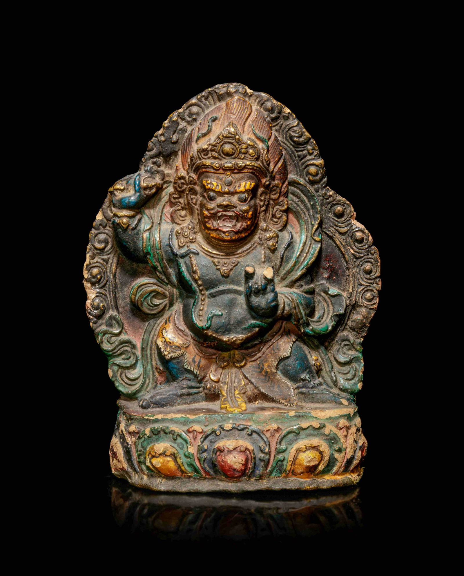 A Tibetan Polychrome Lacquered Figure (1 of 4)