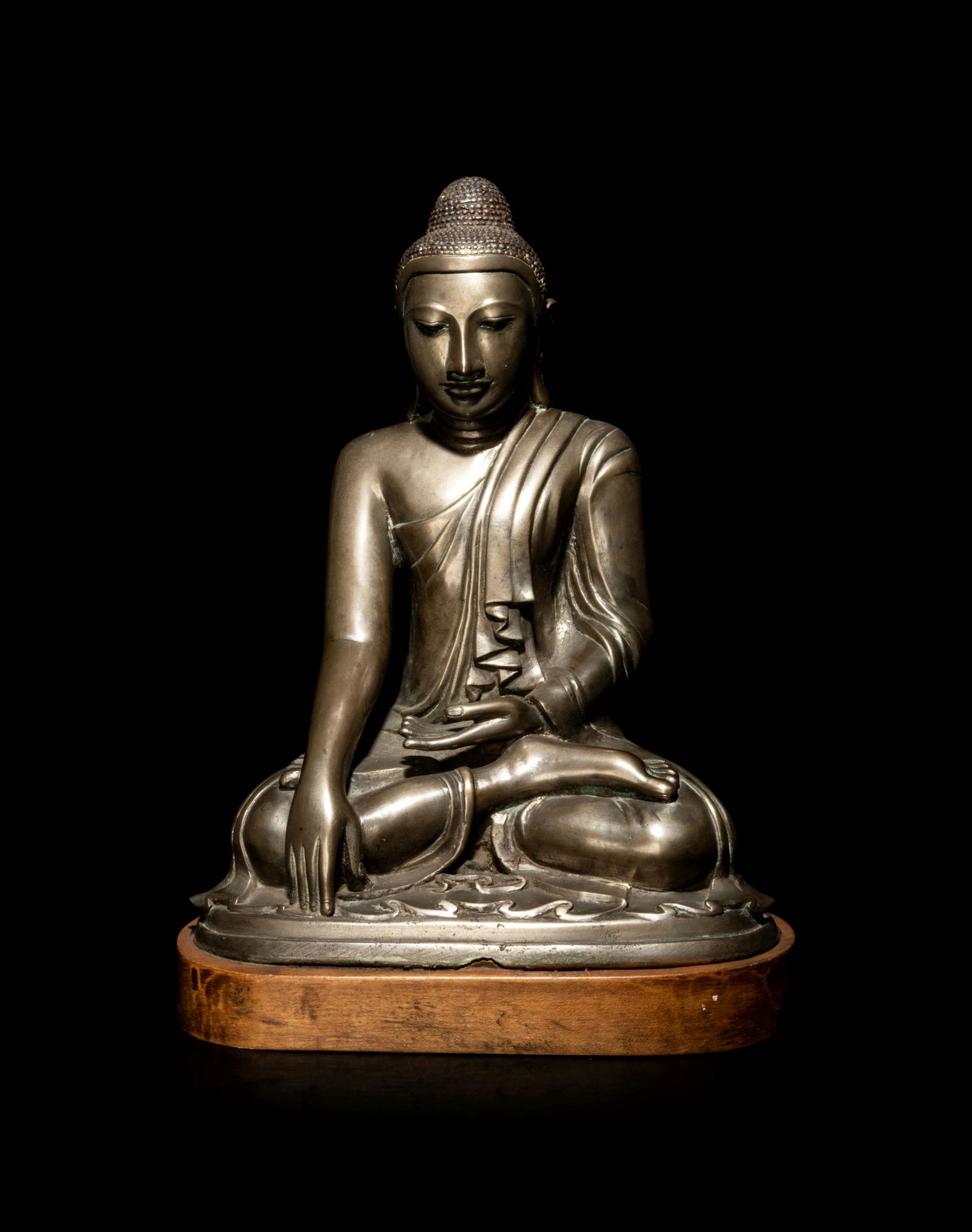 A Large Burmese Figure of Buddha (1 of 3)