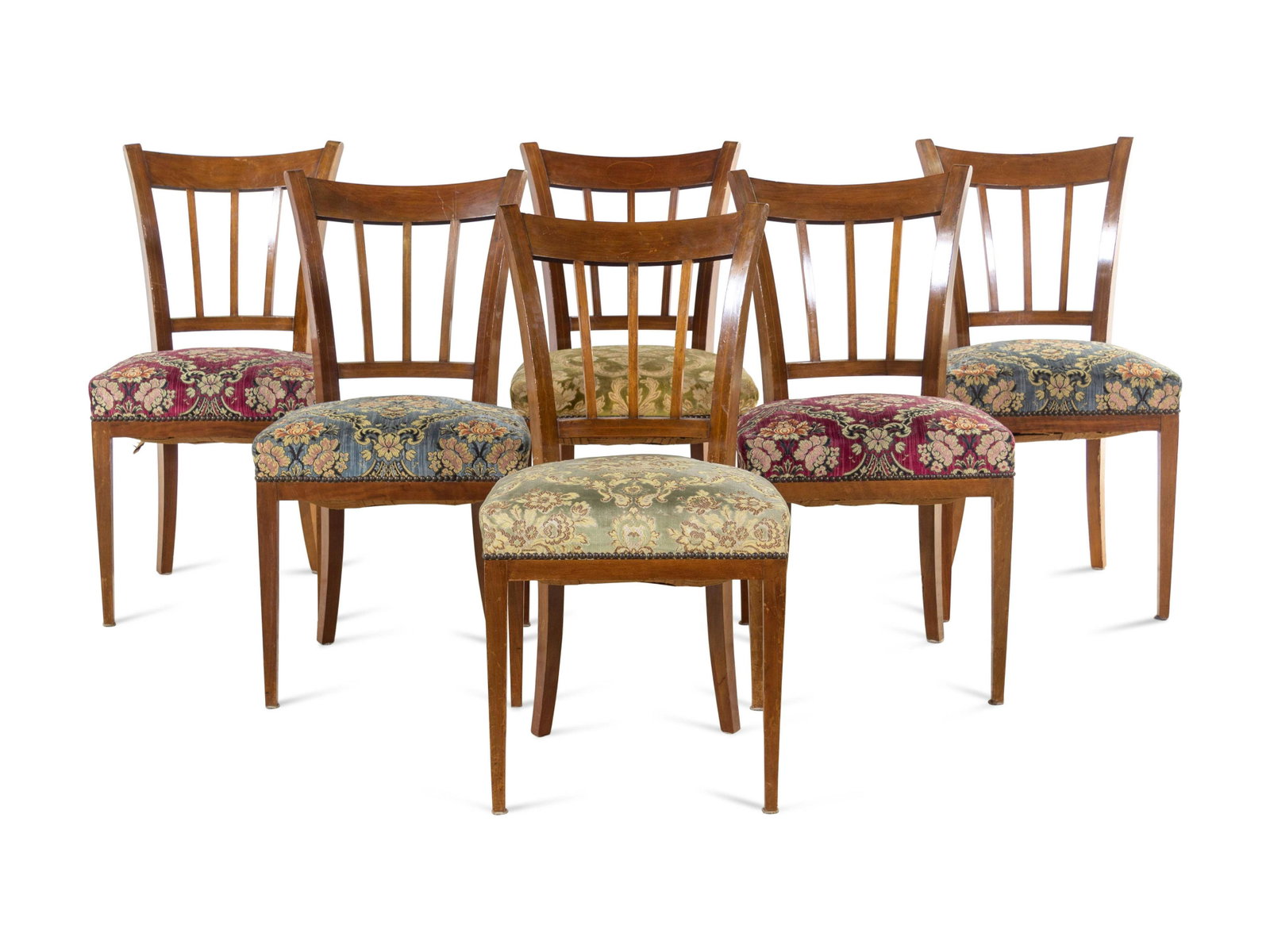 A Set of Six Biedermeier Style Dining Chairs: A Set of Six Biedermeier Style Dining Chairs Early 20th Century Height 36 inches.