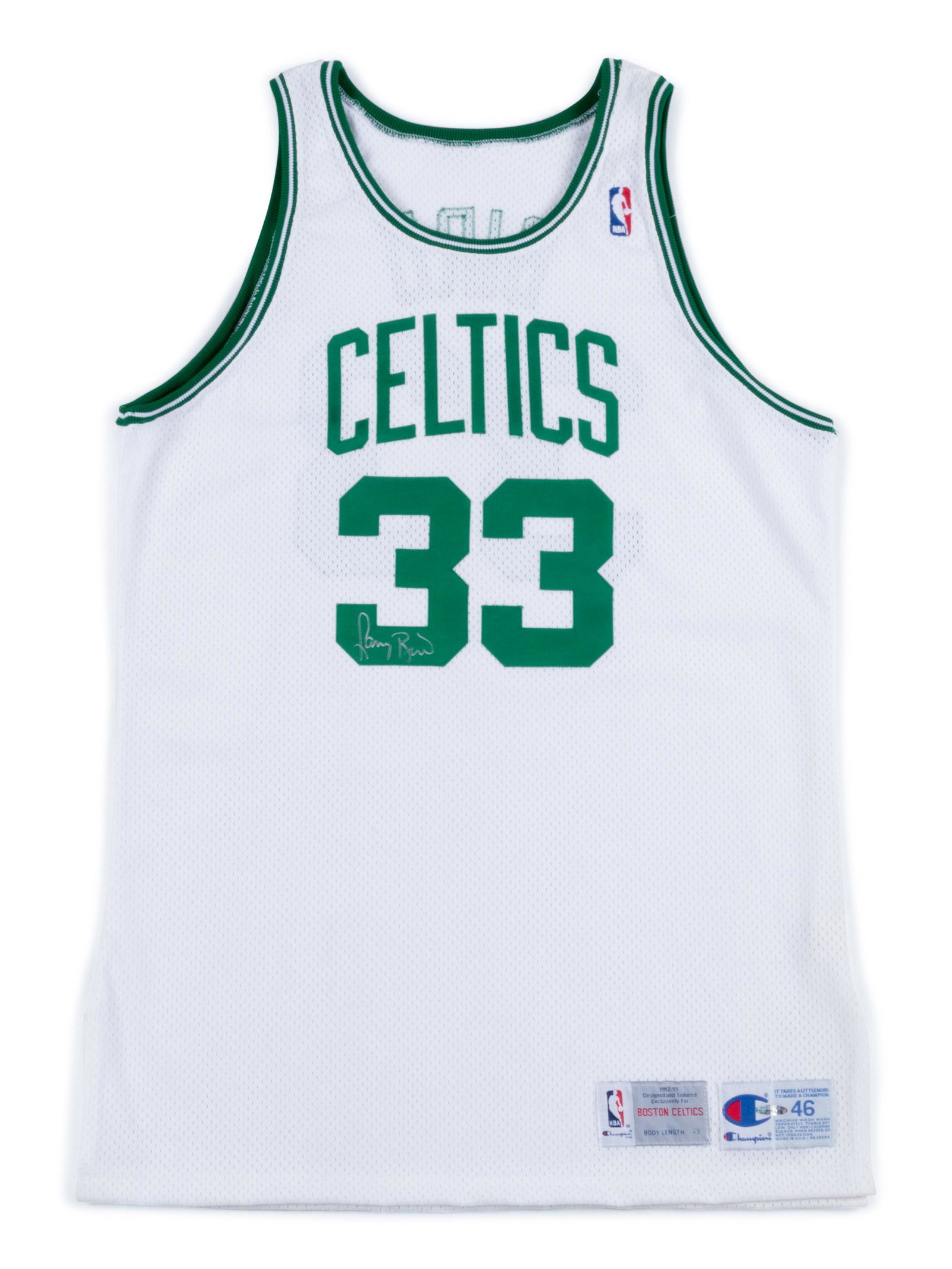 A Larry Bird Signed Boston Celtics Jersey (Champion), (1 of 4)