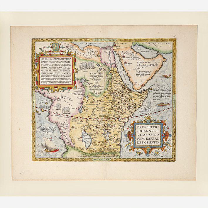 [Maps & Atlases] [Africa] Ortelius, Abraham, Group of 2 (1 of 2)
