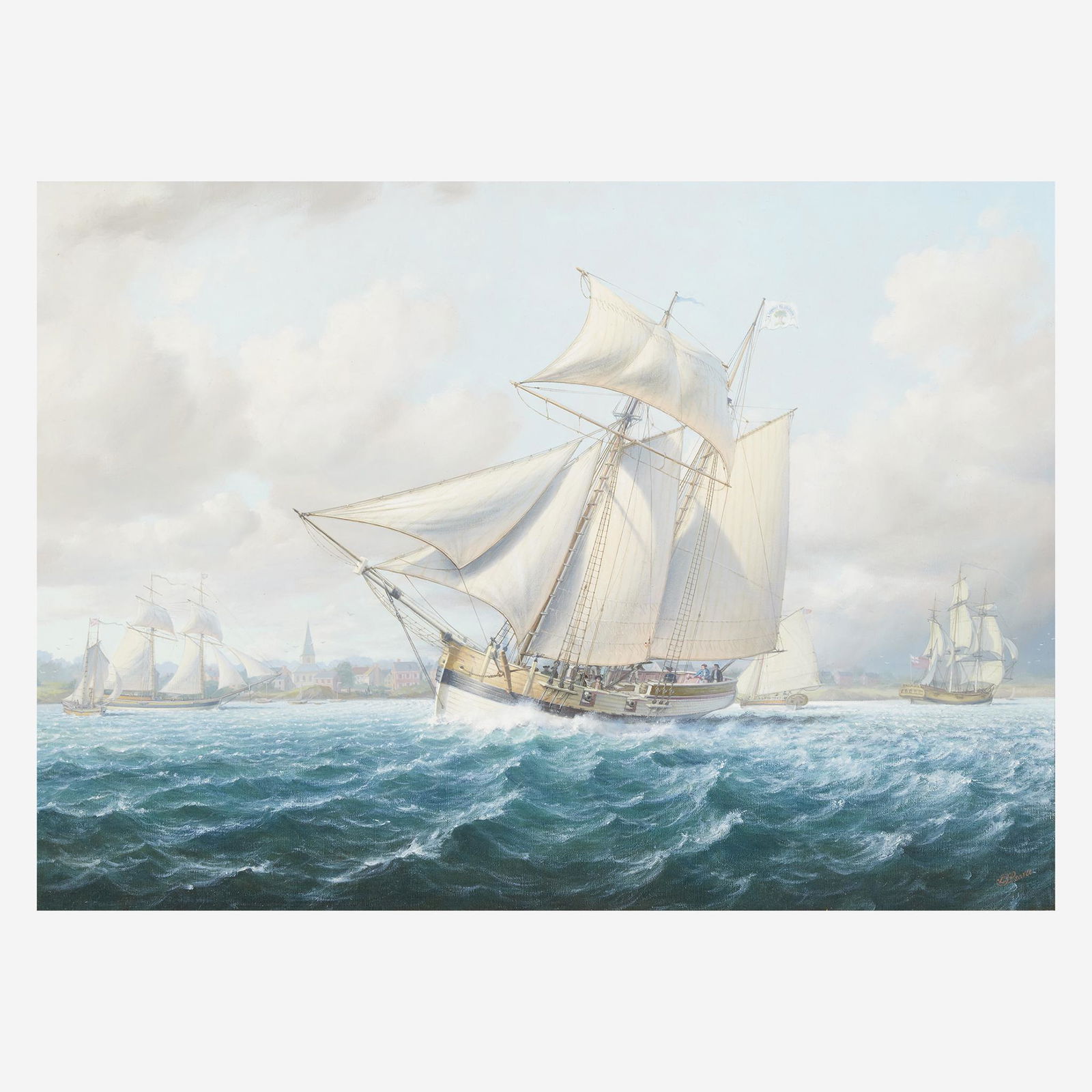 Leonard John Pearce (British, B. 1932), Boston Harbor (1 of 1)