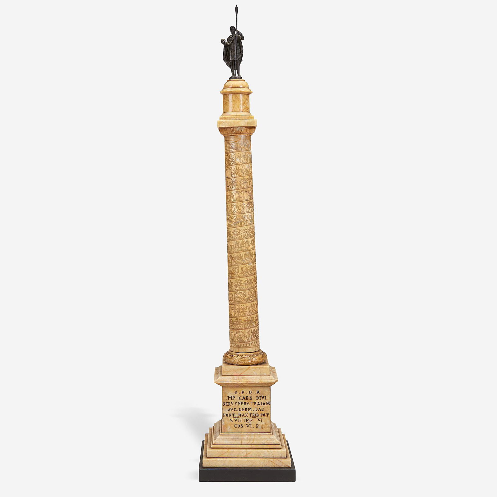 A Grand Tour siena marble and bronze model of Trajan's (1 of 4)