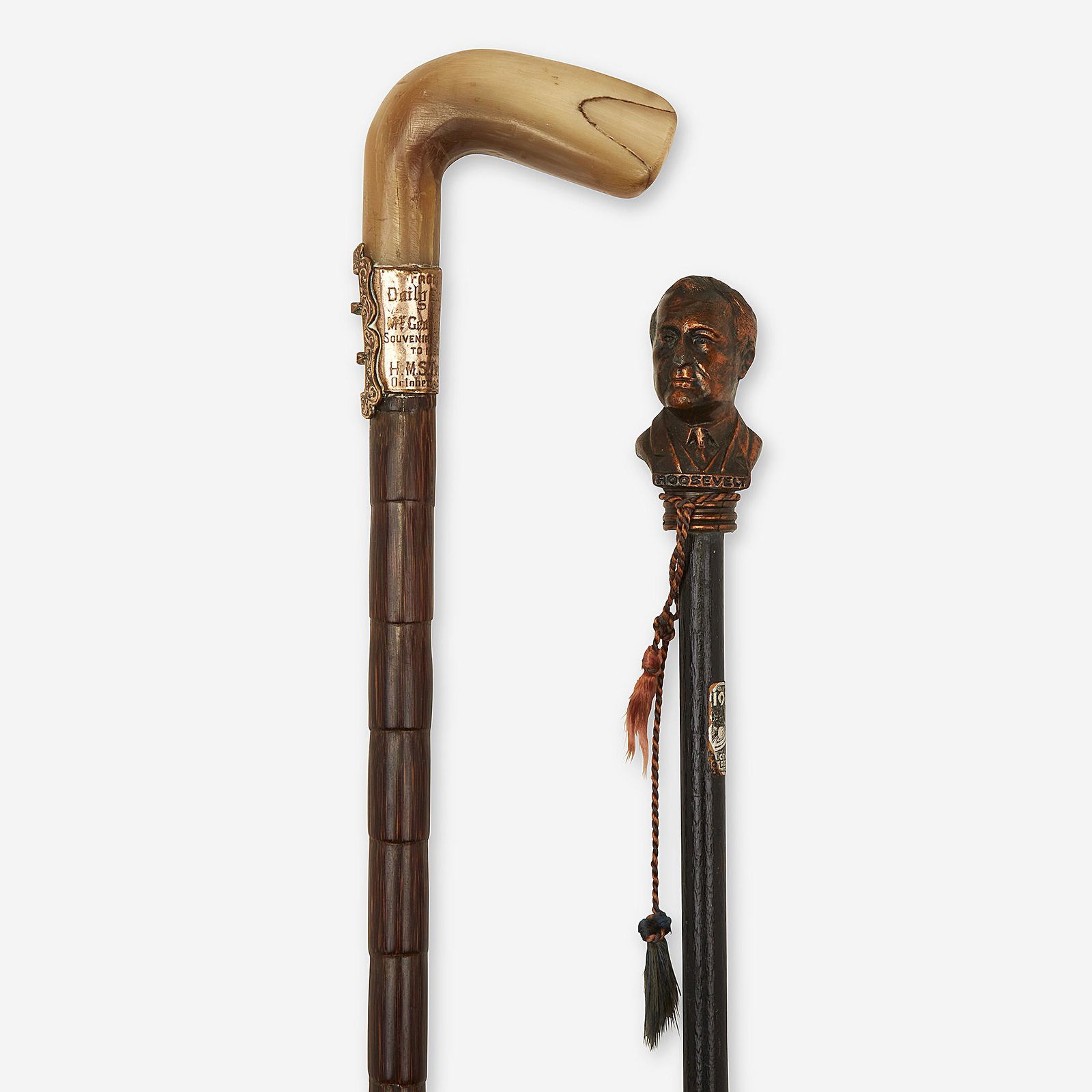 Two commemorative canes, Various dates early 20th (1 of 3)