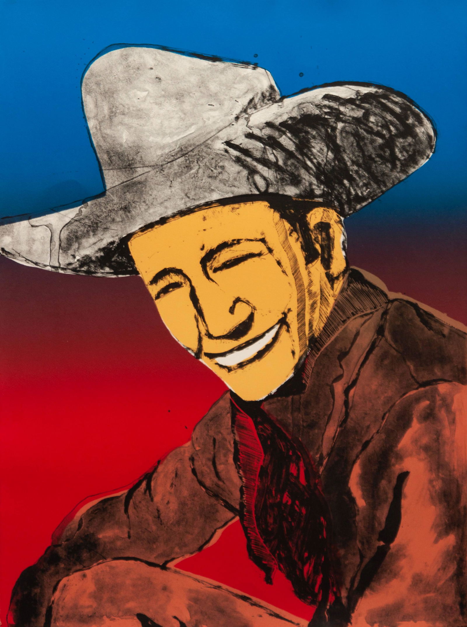 Fritz Scholder (American, 1937-2005) Happy Skies to You (1 of 3)