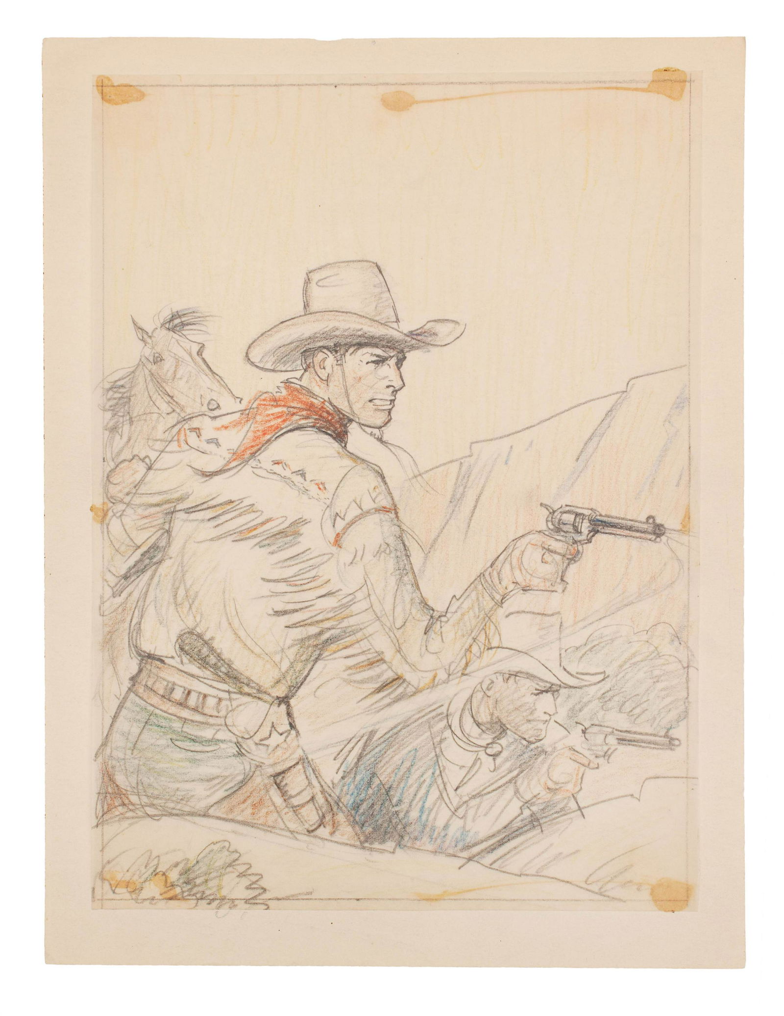 Arthur Roy Mitchell (American, 1889-1977) Two Cowboys (1 of 1)