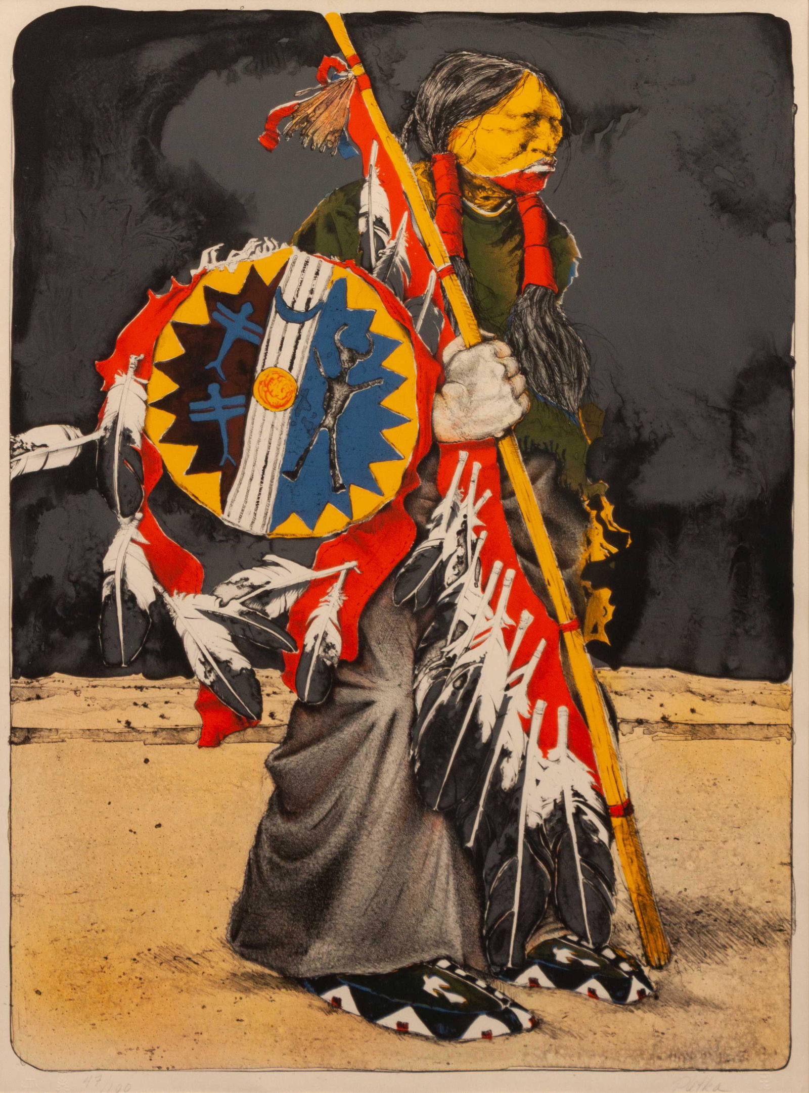 Paul Pletka (American, b. 1946) Whirlwind Warrior, (1 of 4)