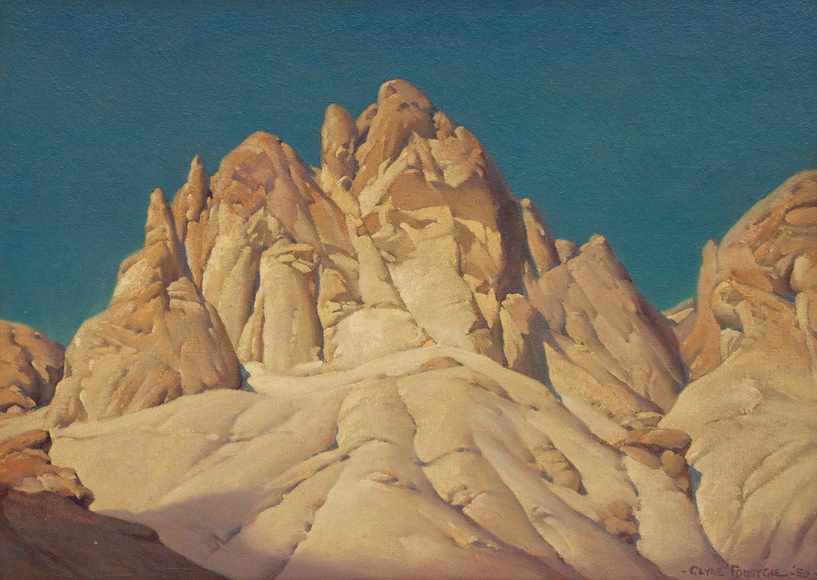 Clyde Forsythe (American, 1885-1962) Golden Canyon, (1 of 3)