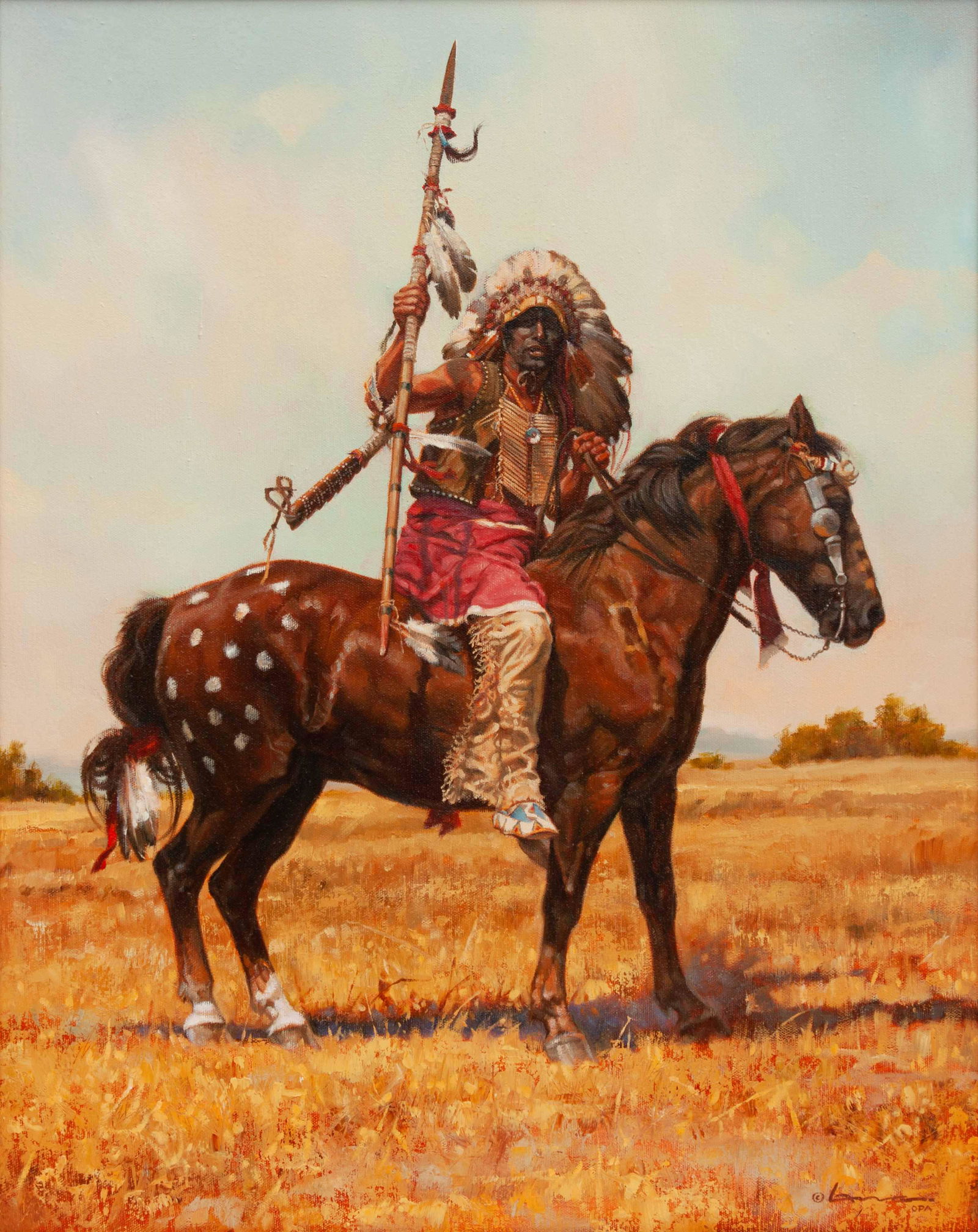 Steven Lang (American, b. 1960) Cheyenne War Lance (1 of 3)