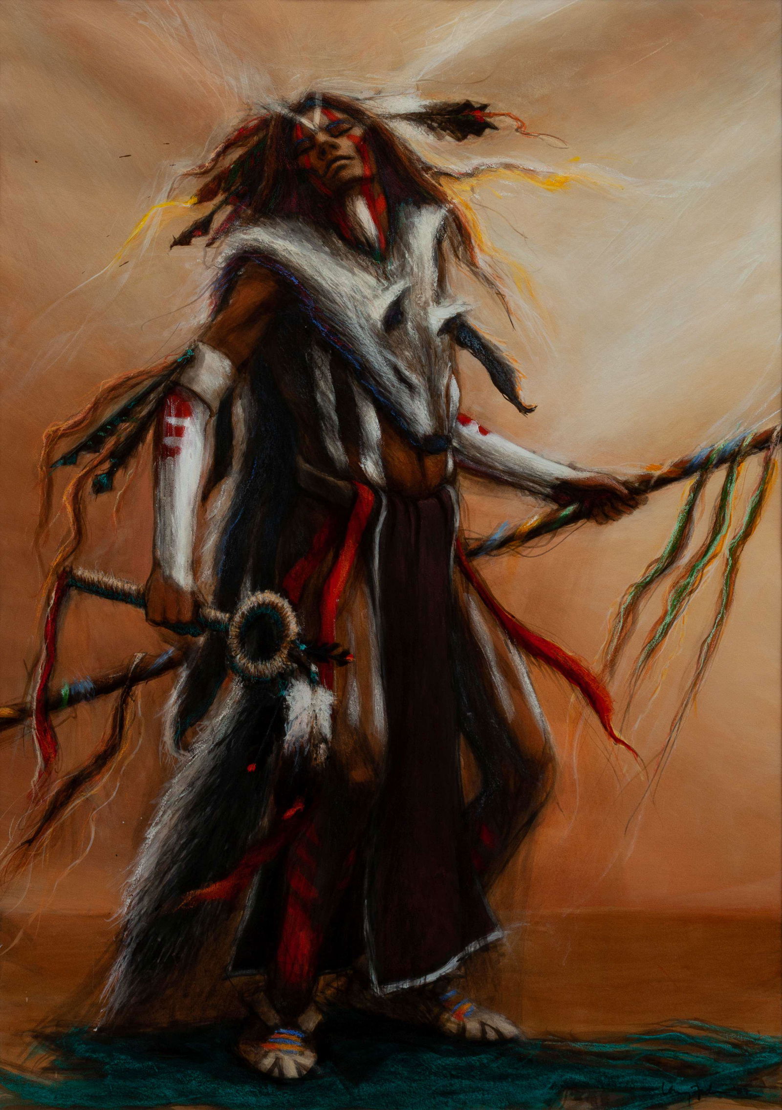 Larry Fodor (American, b. 1951) Shaman Dream No. 7, (1 of 3)