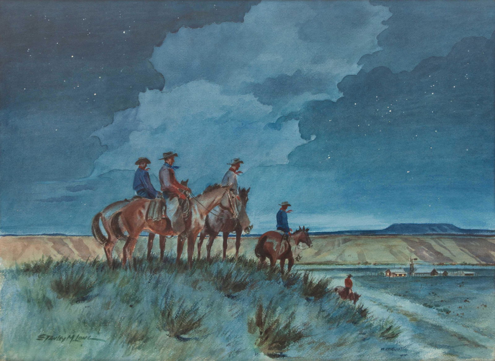 Stanley Long (American, 1892-1972) Evening at Home (1 of 3)