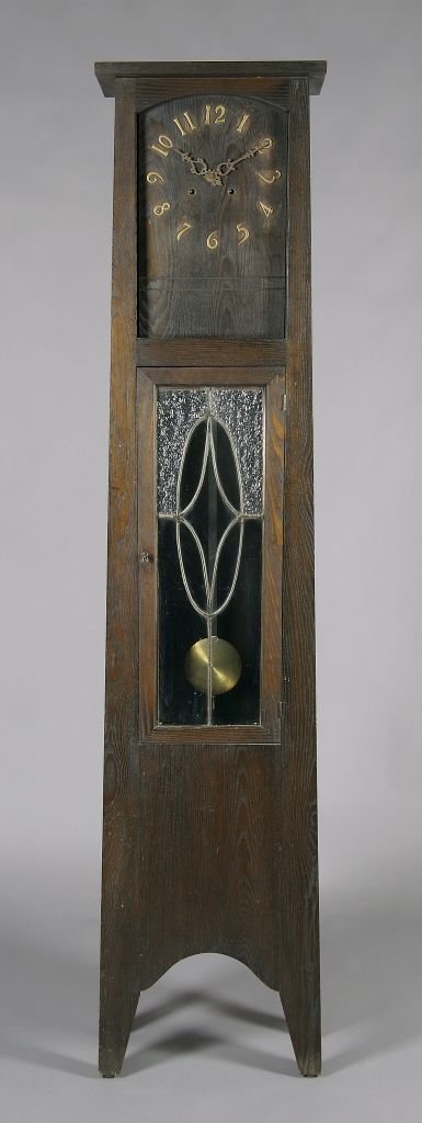 An Arts and Crafts Tall Case Clock, Height 75 1/2 x