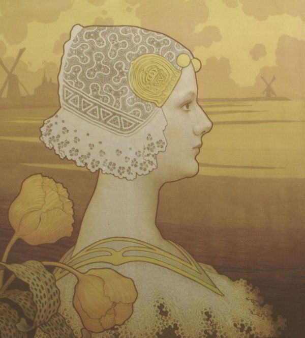 Paul Berthon, (French, 1872-1909), Queen Wilhelmin: Paul Berthon (French, 1872-1909) Queen Wilhelmine, 1901 lithograph 25 1/4 x 19 1/2 inches. Property from the Estate of Dr. Milton and Paula Gutglass, Milwaukee, Wisconsin