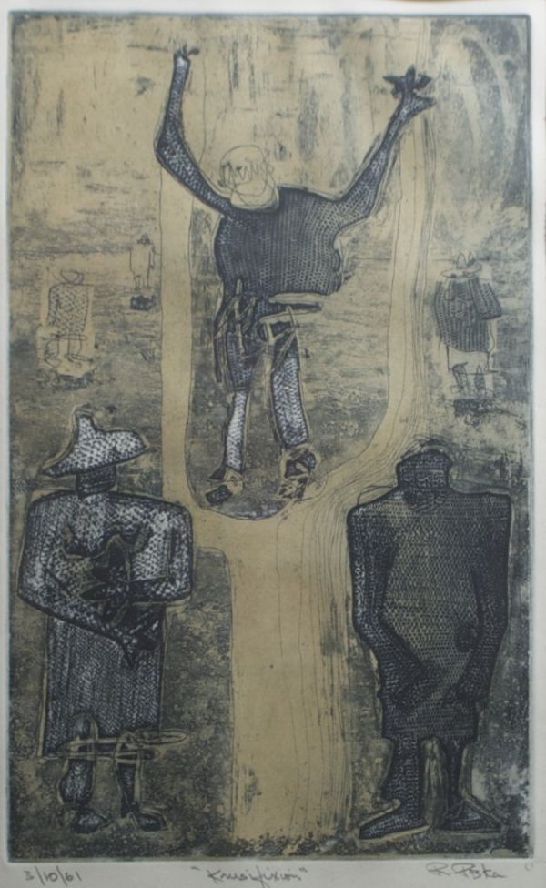 Roland Poska, (American, b. 1938), The Crucifixion