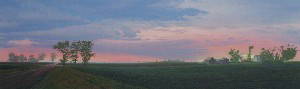 James Winn, (American, 20th Century), New Corn '8: James Winn (American, 20th Century) New Corn '86 acrylic on paper signed "Winn '86" (lower right) 11 1/2 x 38 inches.