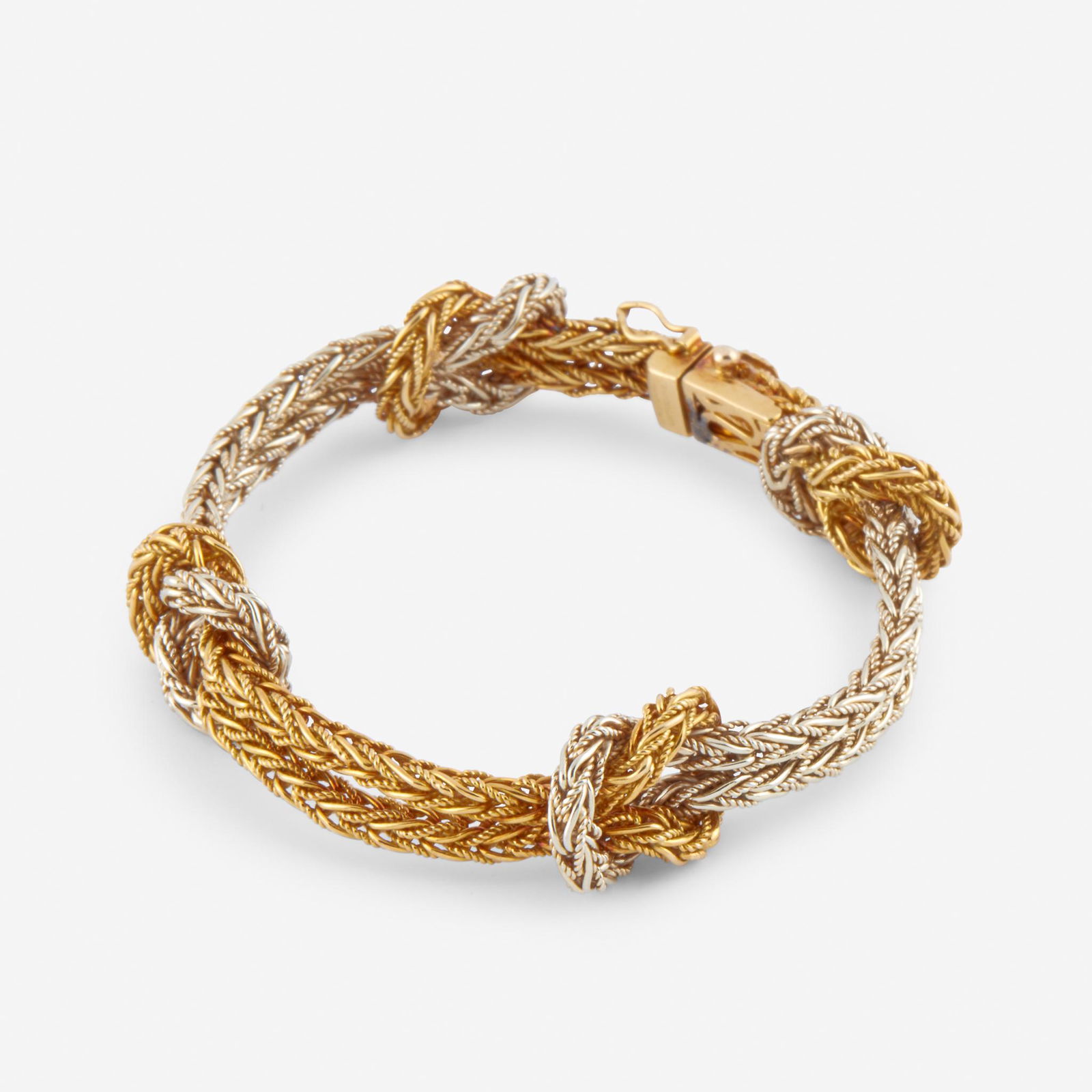 A two-tone eighteen karat gold bracelet, Buccellati, (1 of 3)