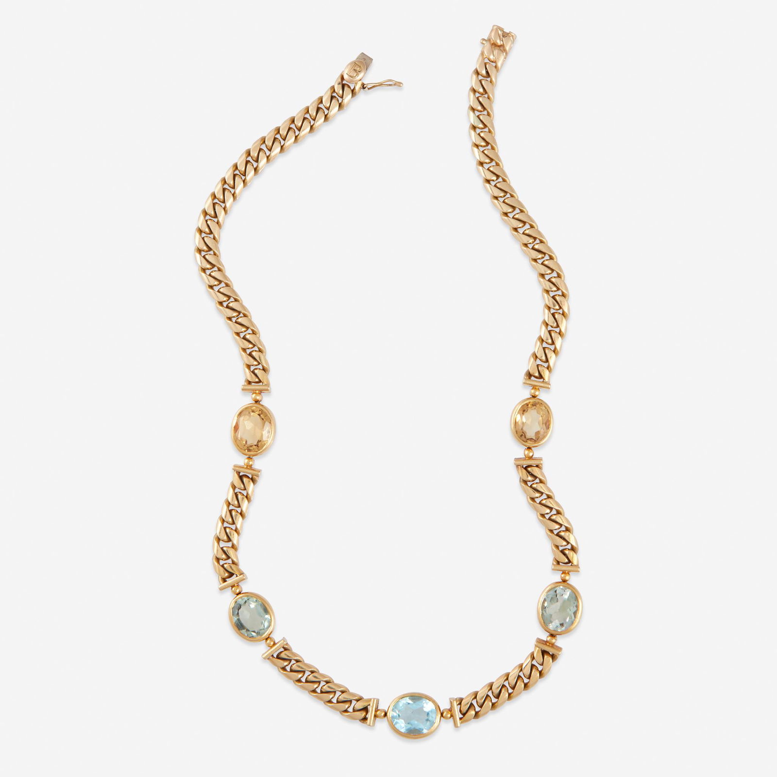 An eighteen karat gold and gemstone necklace, Bulgari, (1 of 2)